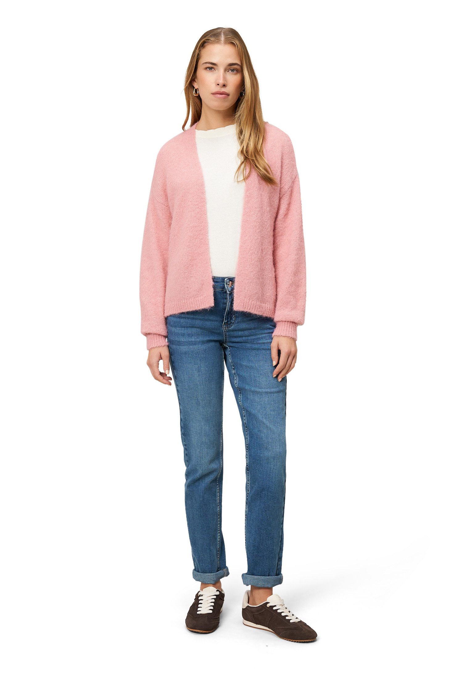 Zero Strickjacke Damen offener Style (1-tlg)