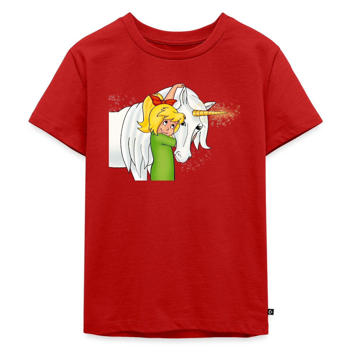 T-Shirt Bibi Blocksberg Mit Einhorn Goldhörnchen Kinder Premium T-Shirt