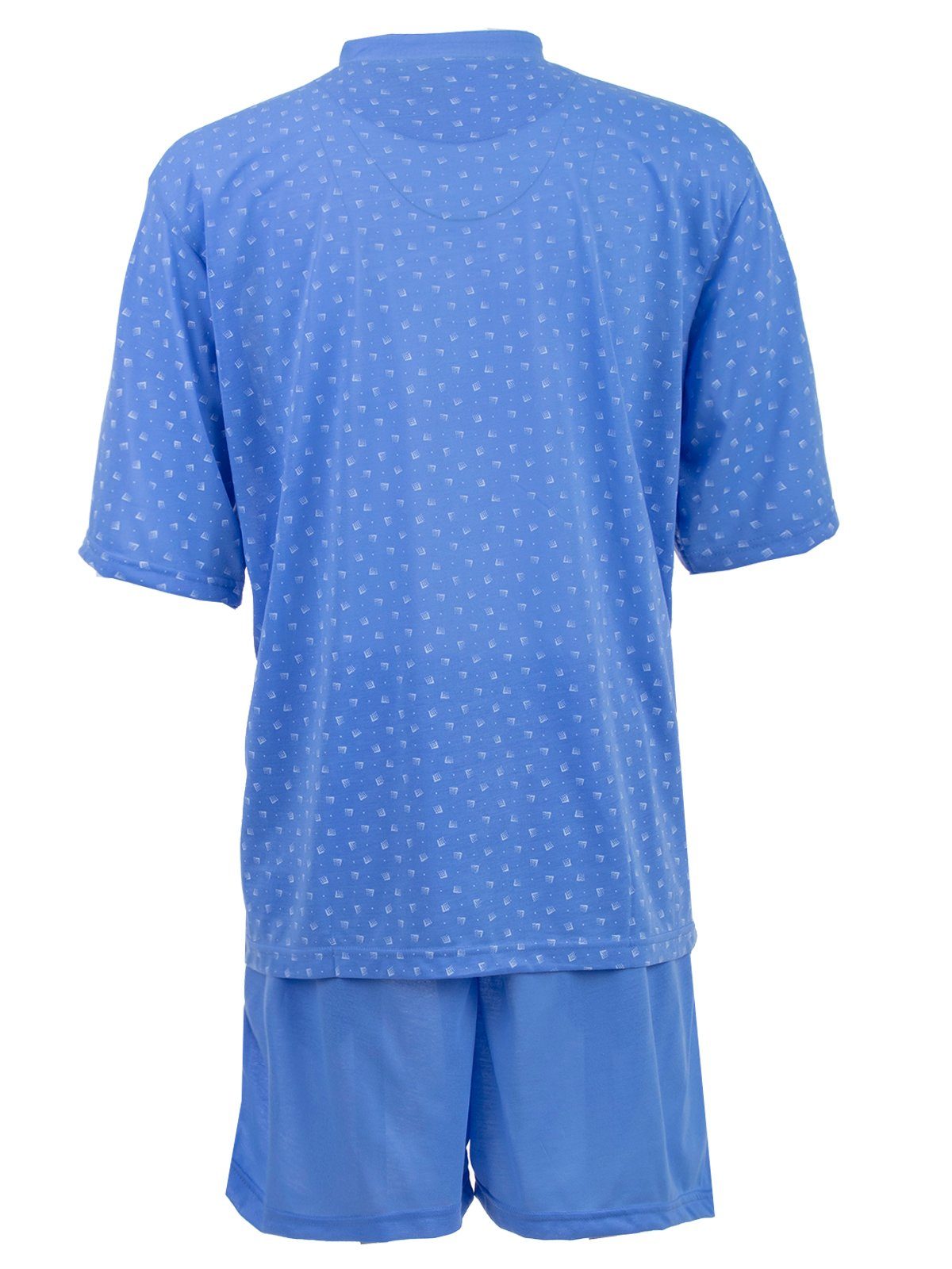 Set Shorty Lucky blau - Pyjama Schlafanzug Rechteck