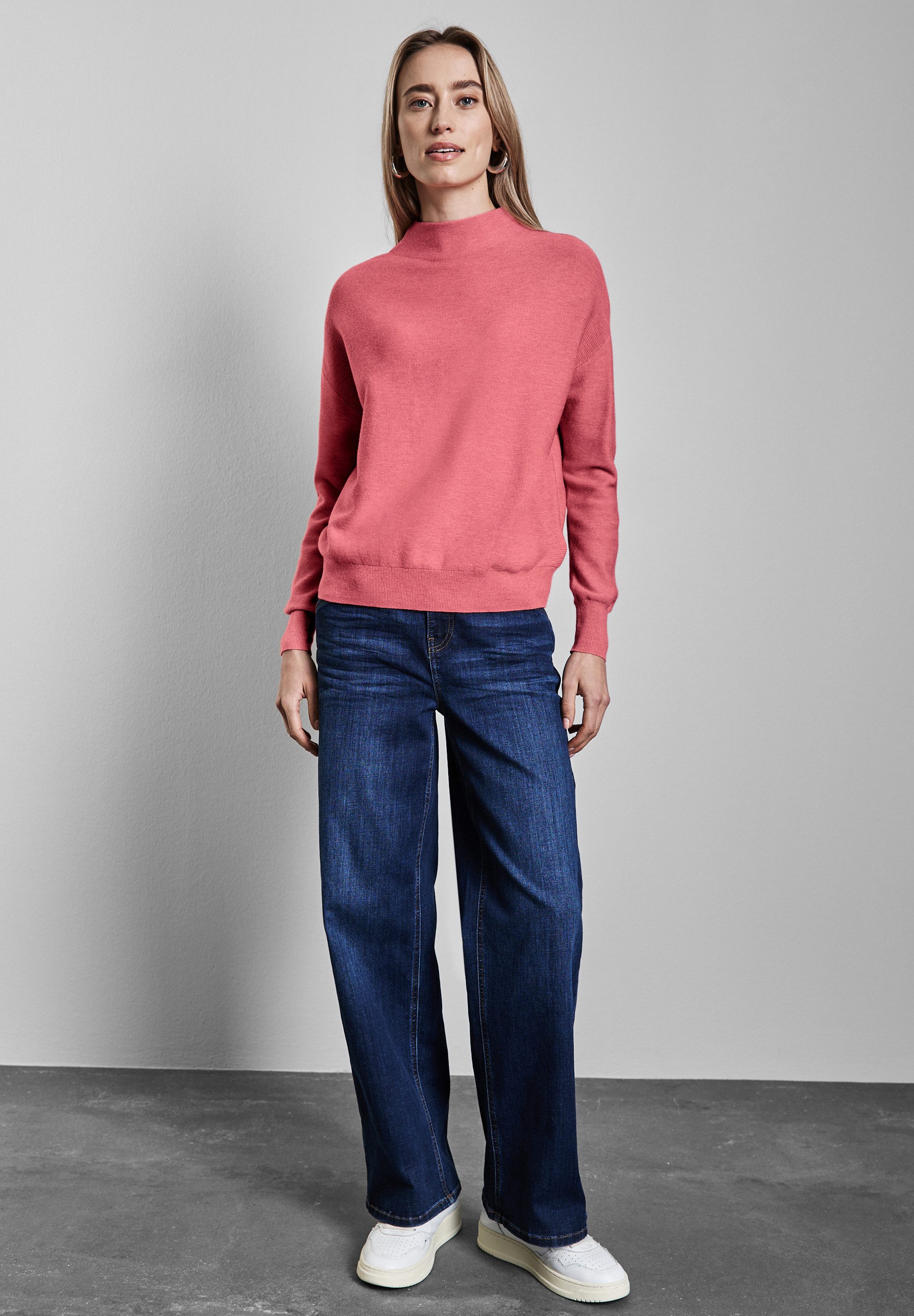 STREET ONE Strickpullover aus softem Materialmix günstig online kaufen