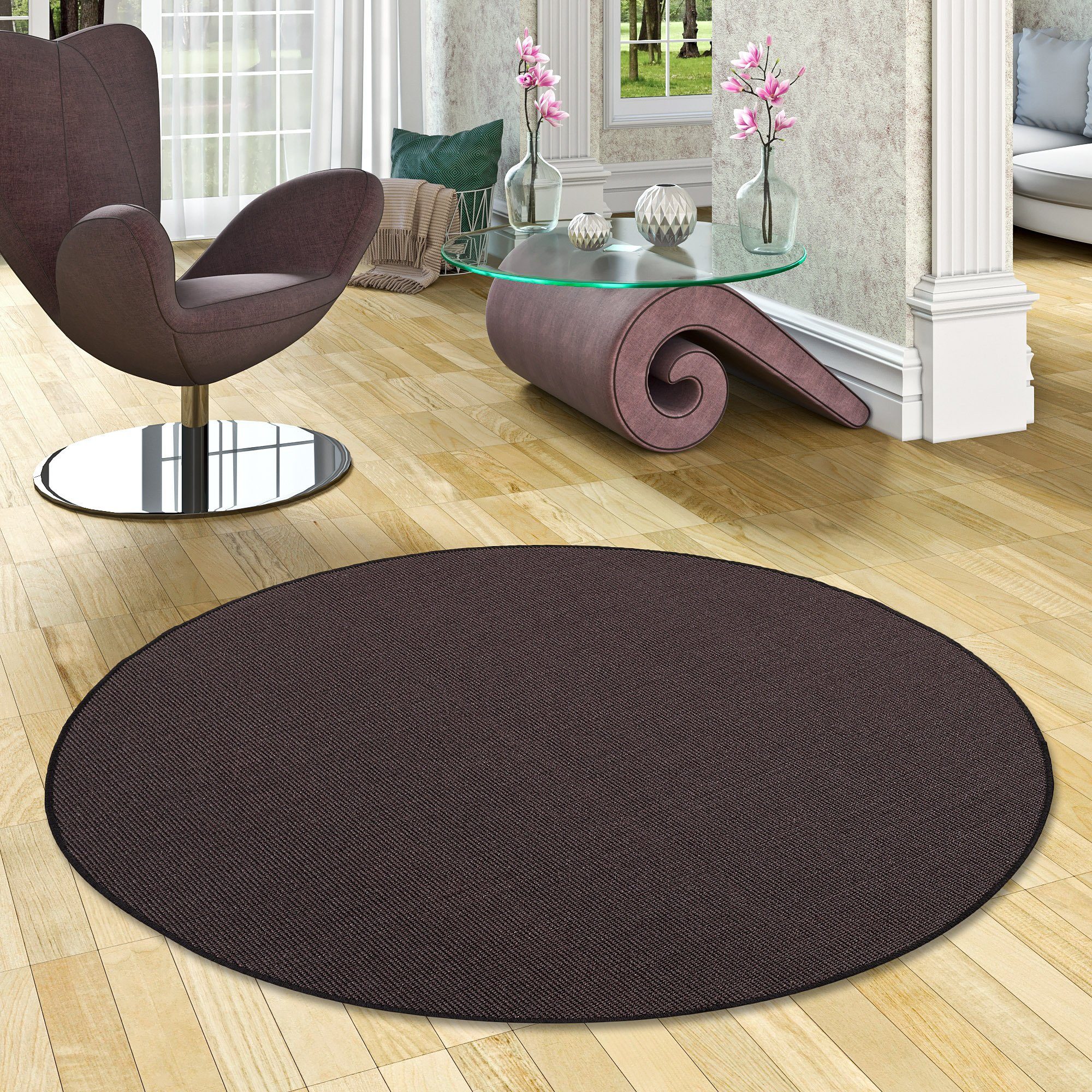 Snapstyle Sisalteppich Sisal Natur Teppich Rund, günstig online kaufen
