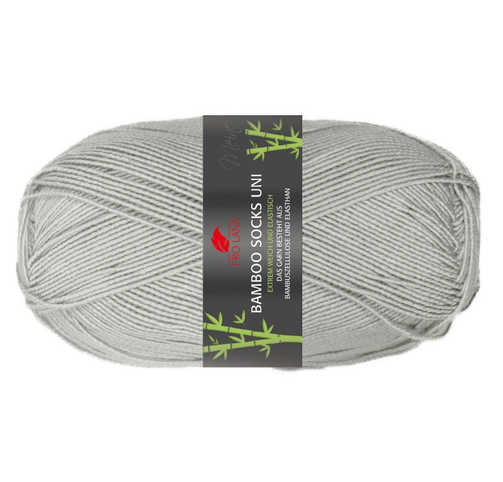 Pro Lana BAMBOO SOCKS UNI Häkelwolle, 400 m (seidenweiche und vegane 4-fach Sockenwolle), 100 g
