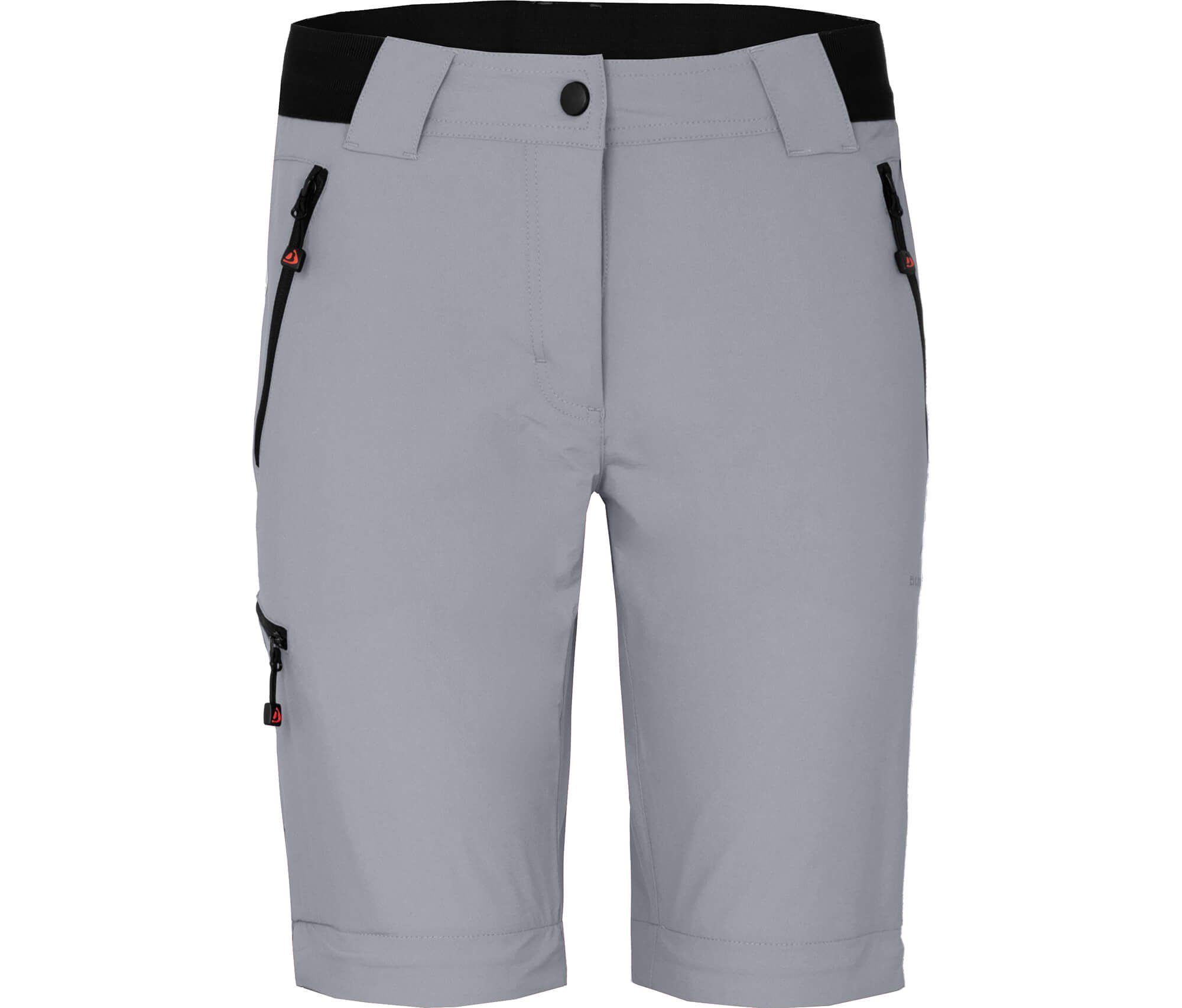 Bergson Outdoorhose VIDAA COMFORT Zipp Off (slim) Damen Wanderhose, leicht strapazierfähig, Normalgrößen, hellgrau