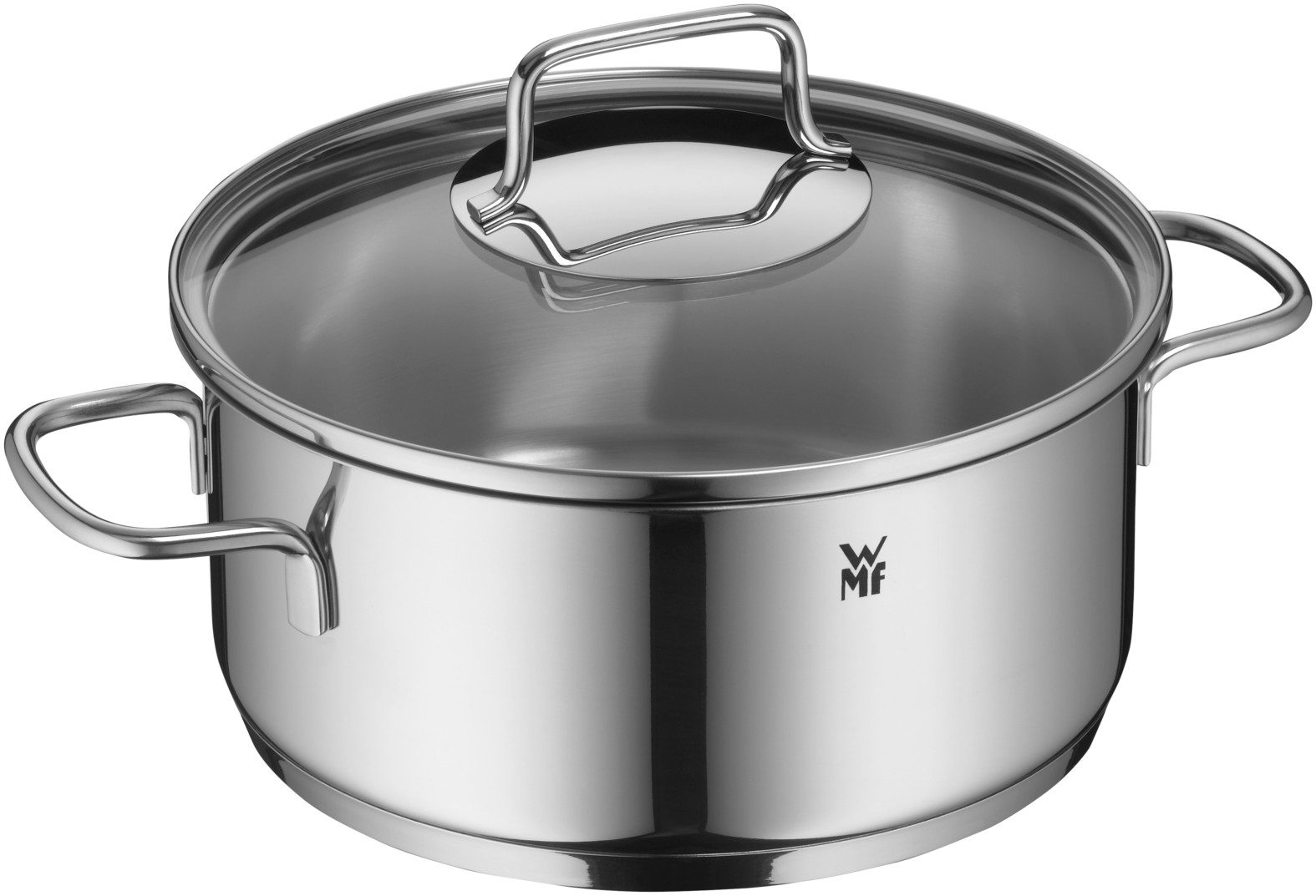 WMF Topf-Set Astoria Topf-Set, 5-teilig, Cromargan® Edelstahl Rostfrei 18/10 (Induktion, mit Glasdeckel), hitzebeständig und backofengeeignet bis 250°C