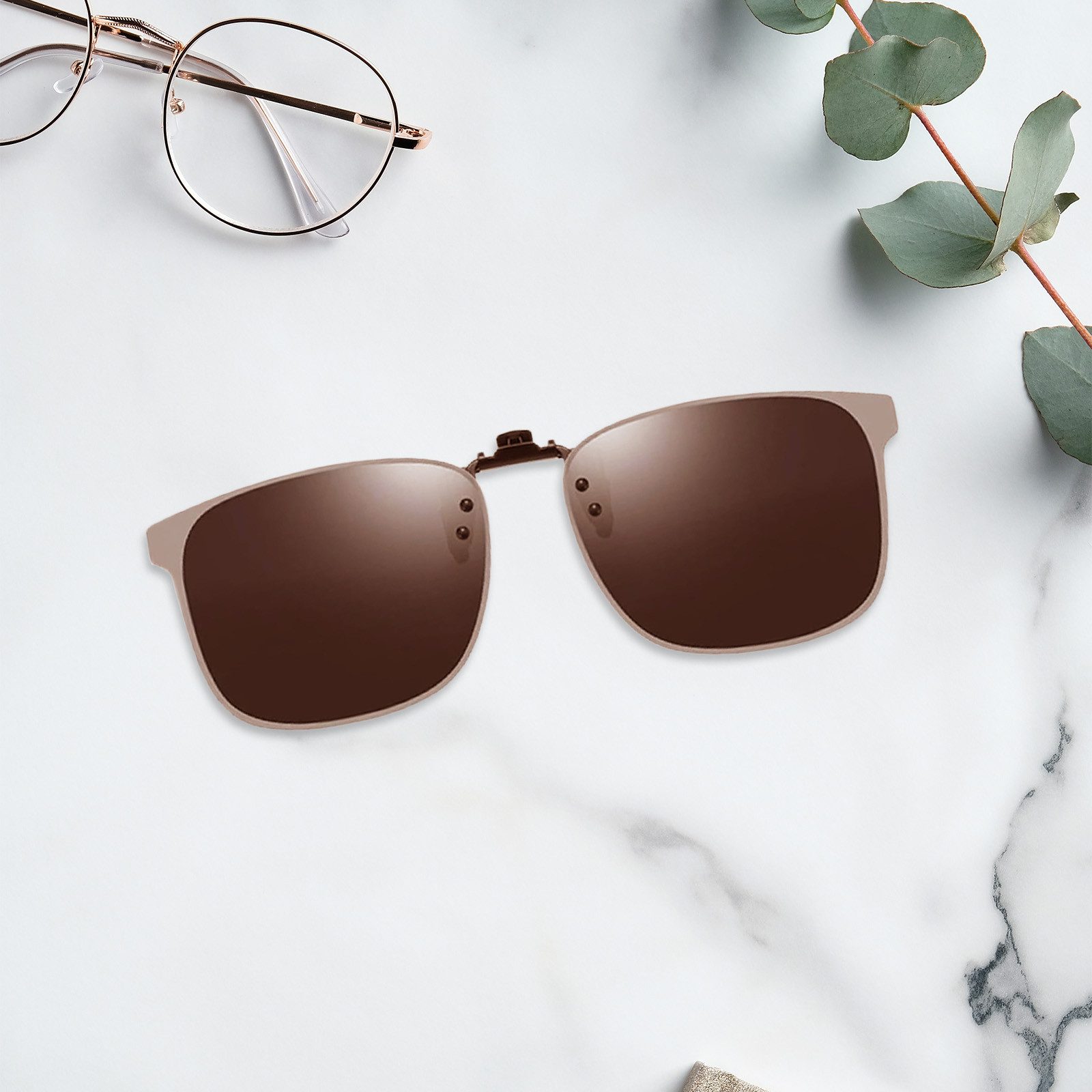 REDOM Sonnenbrille Polarisierte Clip-On Sonnenbrillen Schutz Aufsatzbrille günstig online kaufen