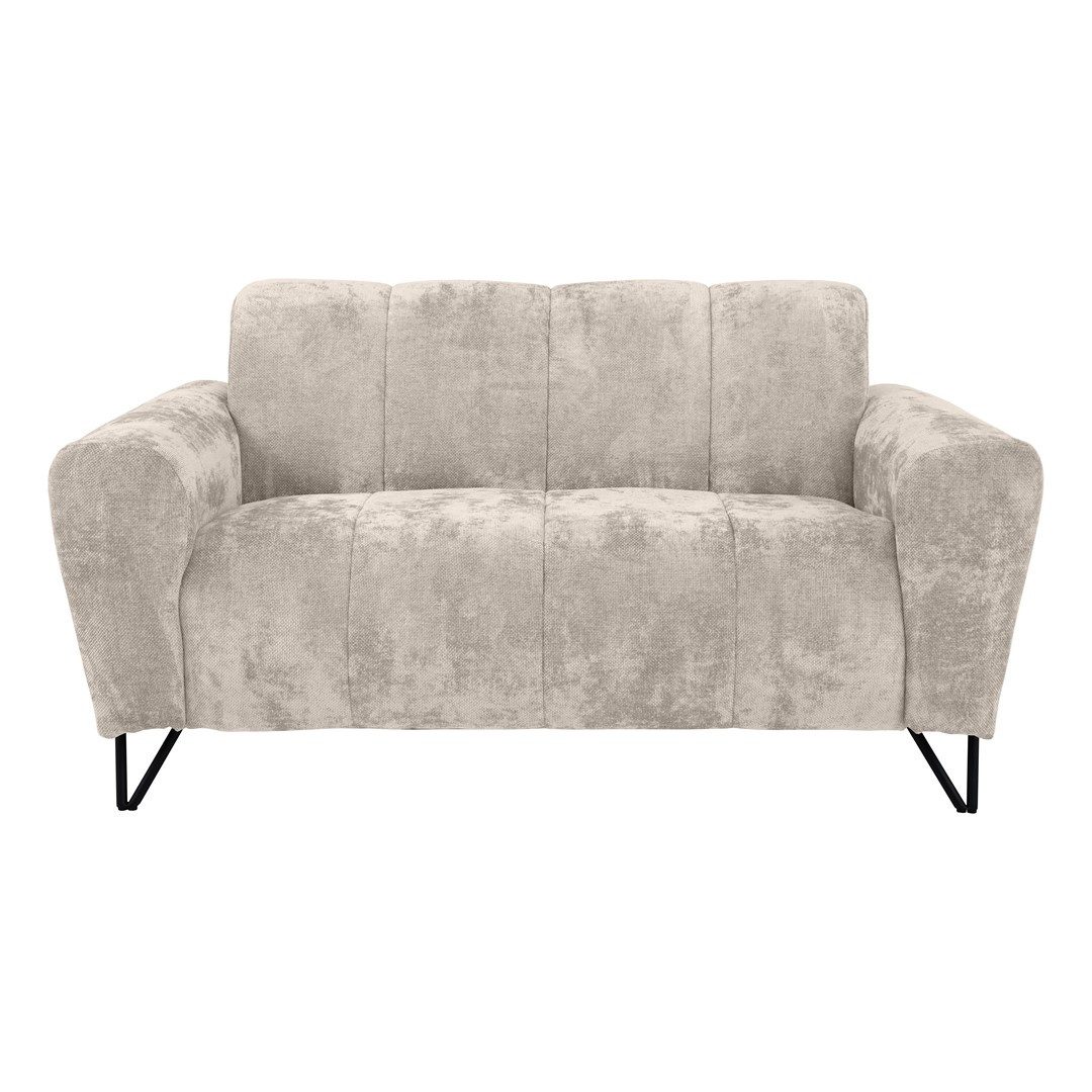 Sofa mit Metallbeine in schwarzer VOLARE