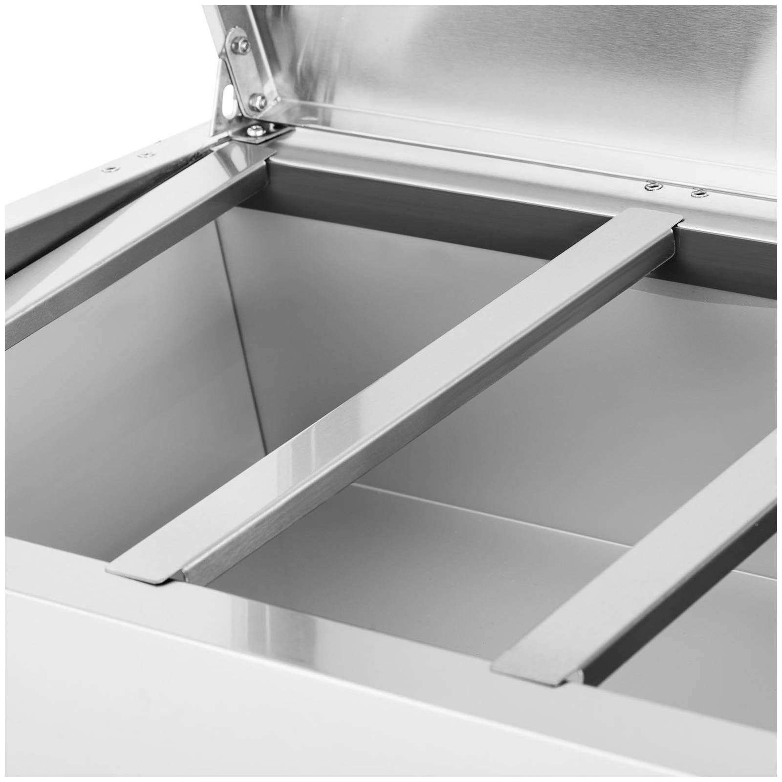 Royal Catering Vitrinenaufsatz Kühl Aufsatzvitrine 44L 7 GN 1/4 Behälter Abdeckung 150 x 33 cm Gastro, Kühl Aufsatzvitrine 44L 7 GN 1/4 Behälter Abdeckung 150 x 33 cm Gastro