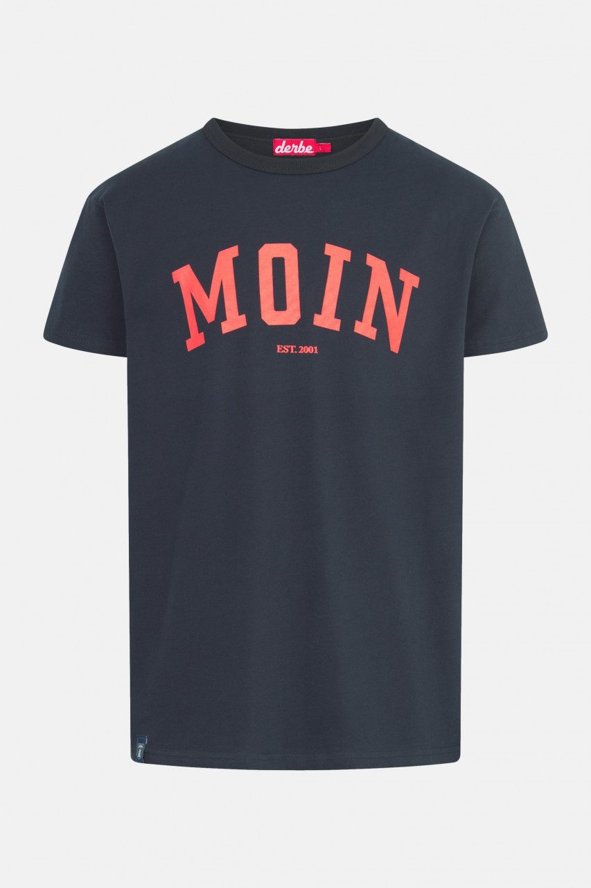 Derbe Print-Shirt Moin Herren T-Shirt (1-tlg)