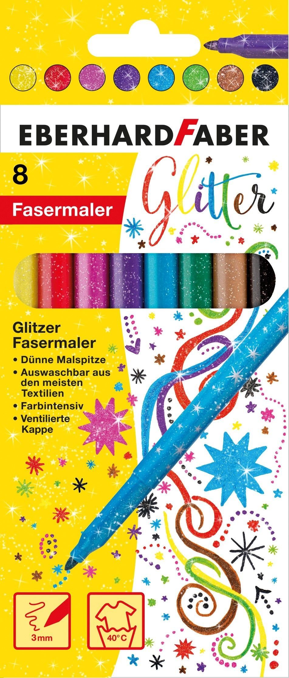 Eberhard Faber EBERHARD FABER Filzstifte farbsortiert Tintenpatrone