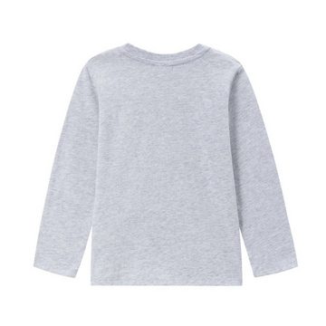 suebidou Longsleeve Langarmshirt T-Shirt grau melange für Jungen mit Print