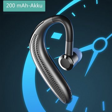 LeiGo In-Ear-Kopfhörer,Einseitige Kopfhörer,Bluetooth,Schwarz Bluetooth-Kopfhörer (Ultra-lange Standby-Zeit)