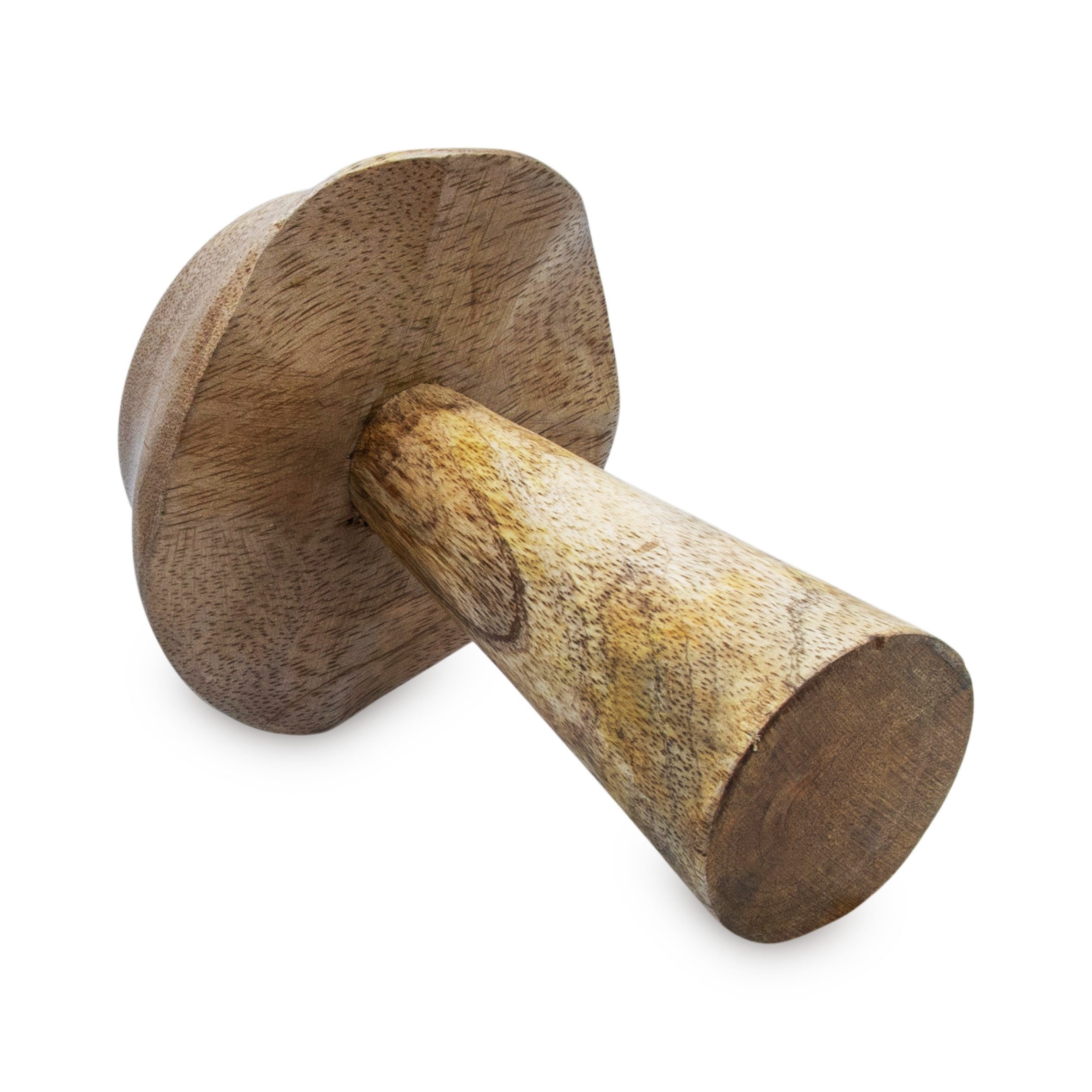 Spetebo Dekofigur Mango Holz Deko Pilze 2er Set zum Hinstellen (natur, 1 St.,14 x 10 cm), Holz Pilz Figur für vielseitige Dekoration – Bild 5 von 5