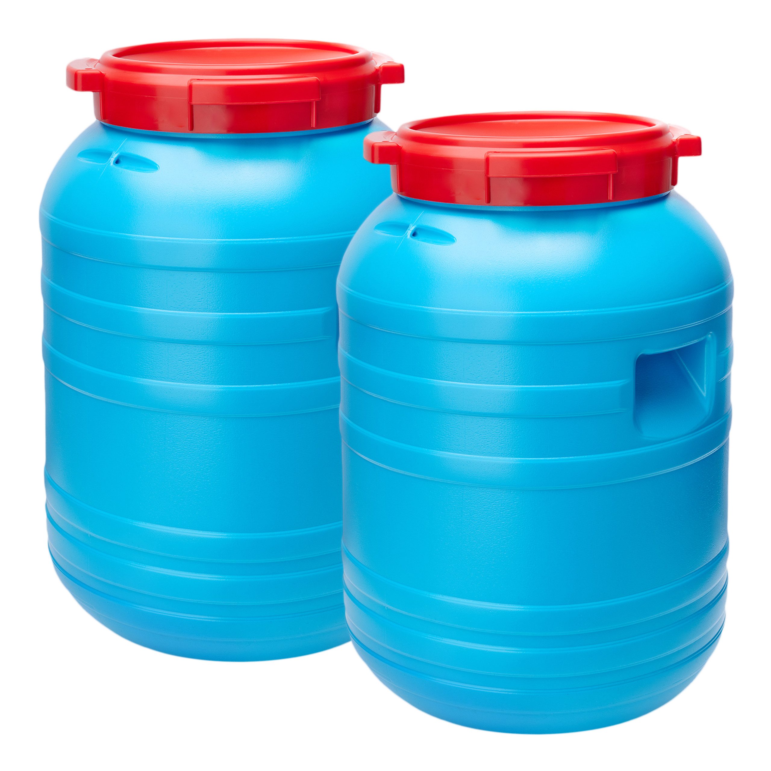 Garronda Regentonne Plastikfass für Garten Lebensmittelfass aus HDPE-Kunststoff GD-0055, 30 l, (2-tlg)