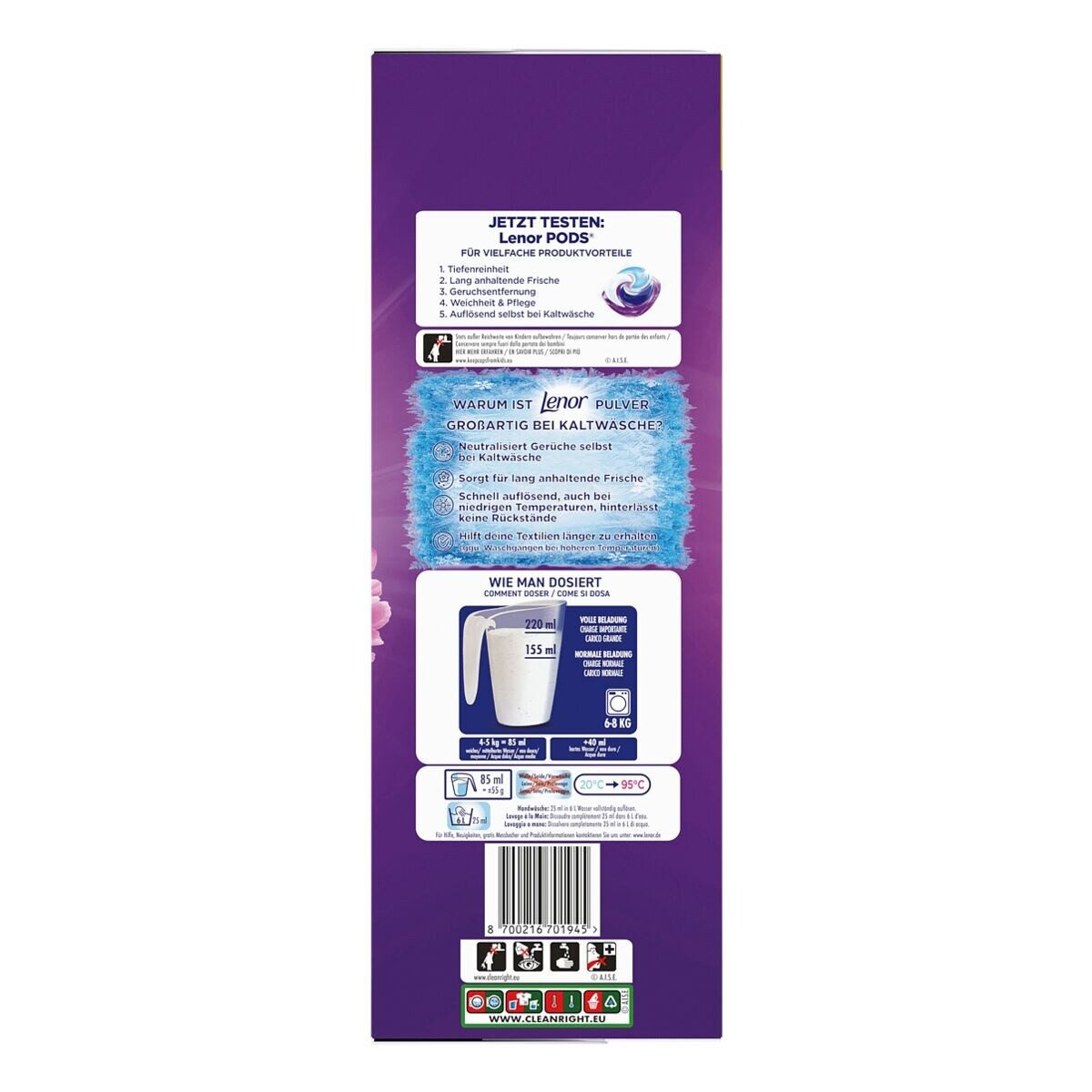 LENOR Blütentraum Colorwaschmittel (90 WL, 4,95 kg)