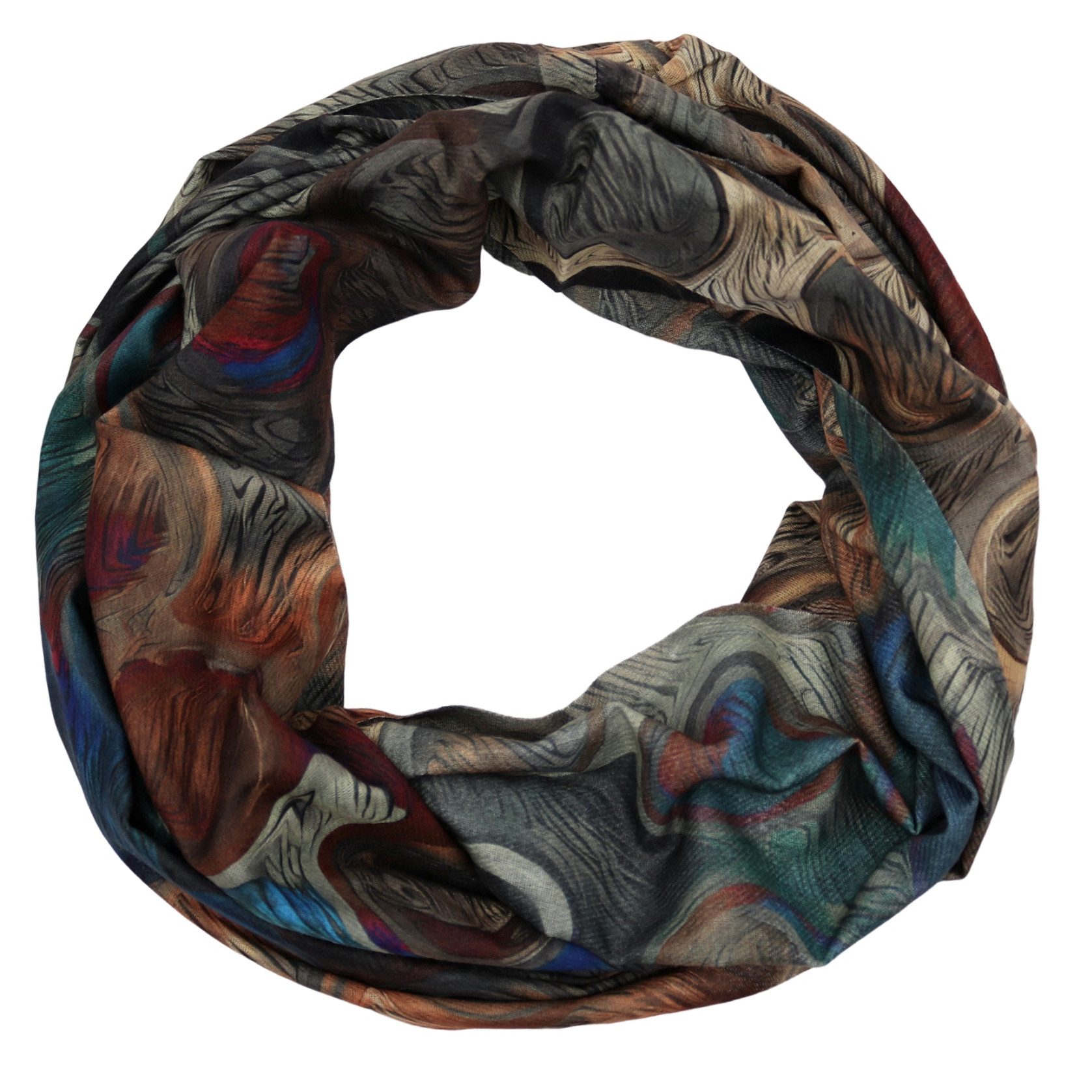 MIRROSI Loop Damen Schal mit Kreis-Muster günstig online kaufen