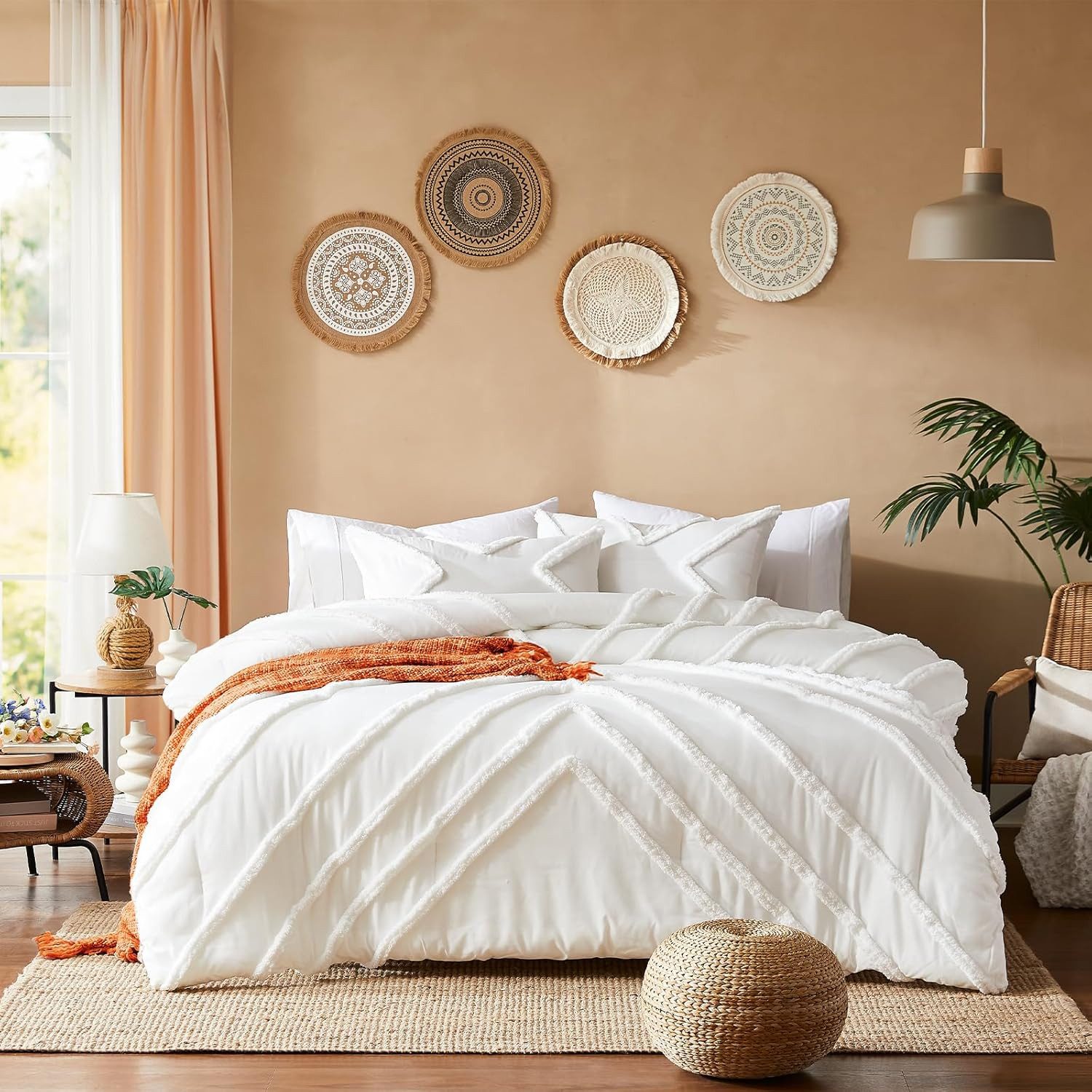 ibettertec Bettwäsche Getuftetes Bettbezug,Shabby Chic Getufte günstig online kaufen