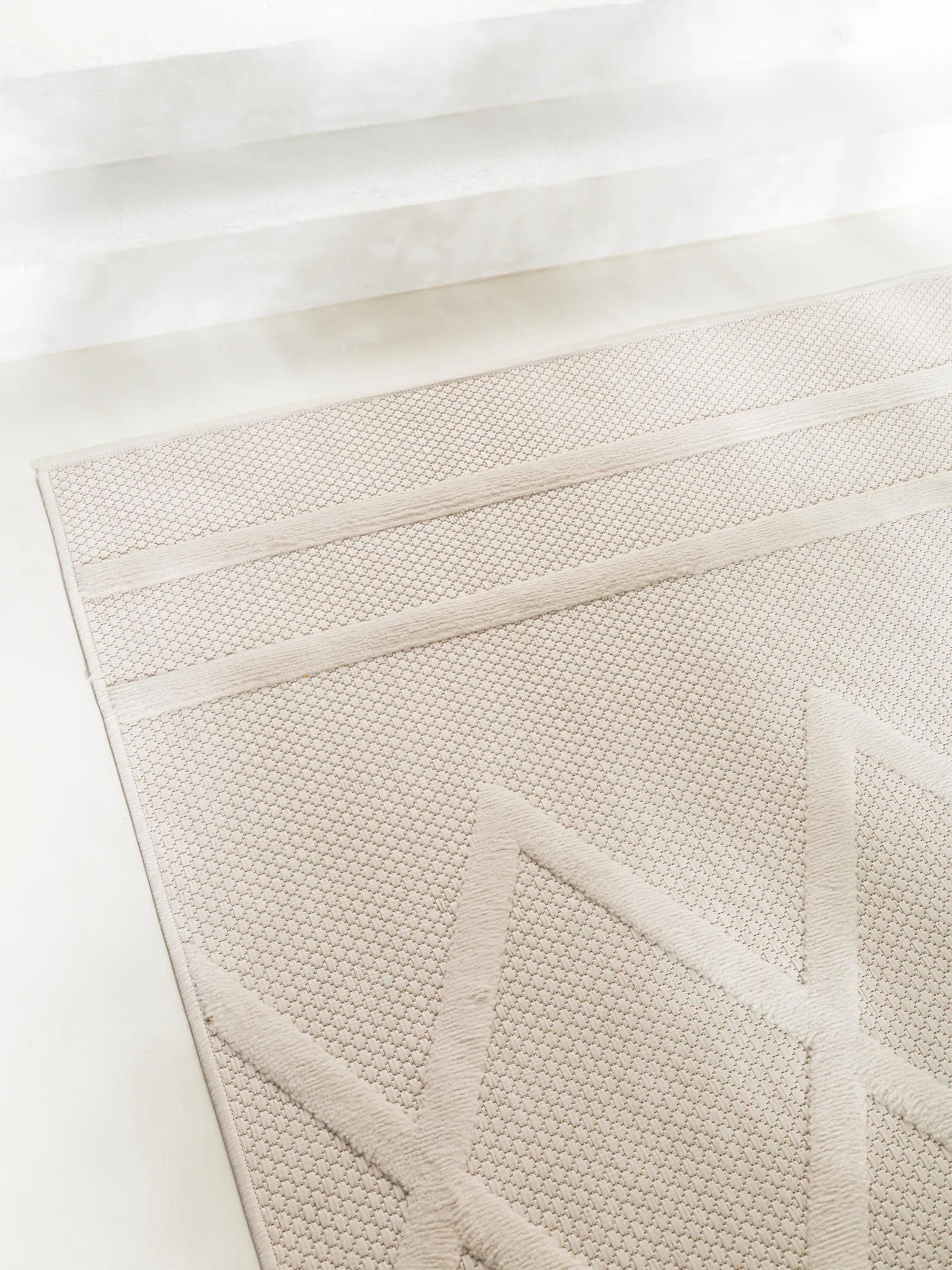 benuta Outdoorteppich Bonte, rechteckig, Höhe: 5 mm, Teppich Wohnzimmer, Schlafzimmer, Esszimmer, Flur, Kunstfaser, Cozy
