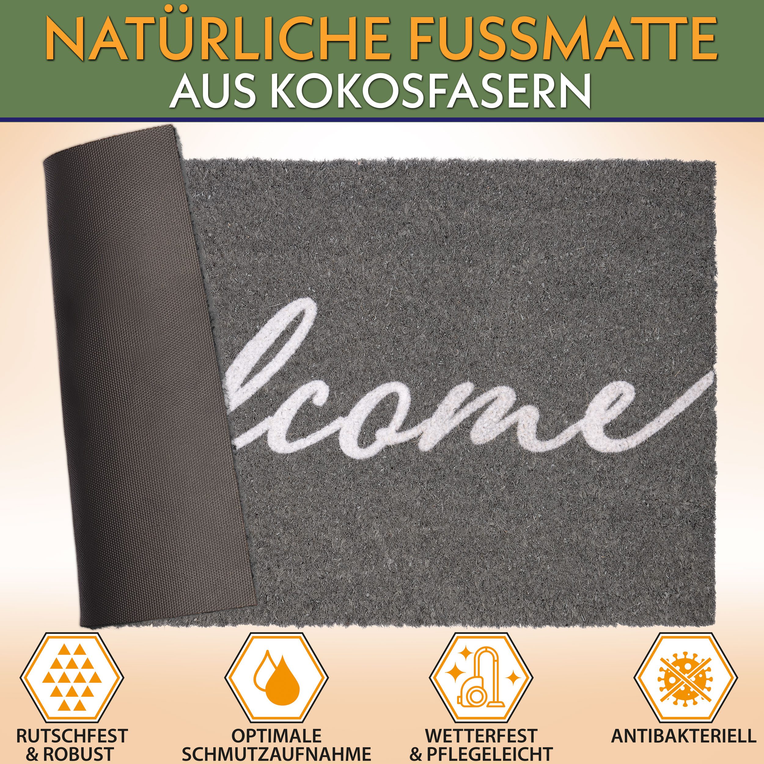 BRUBAKER Fußmatte 45 x 75 cm günstig online kaufen