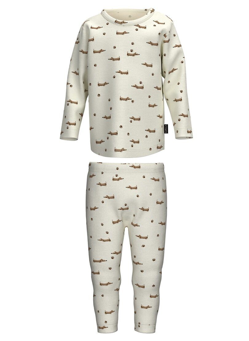 Trigema Schlafanzug TRIGEMA Baby Set mit Dackelmuster (1 tlg)