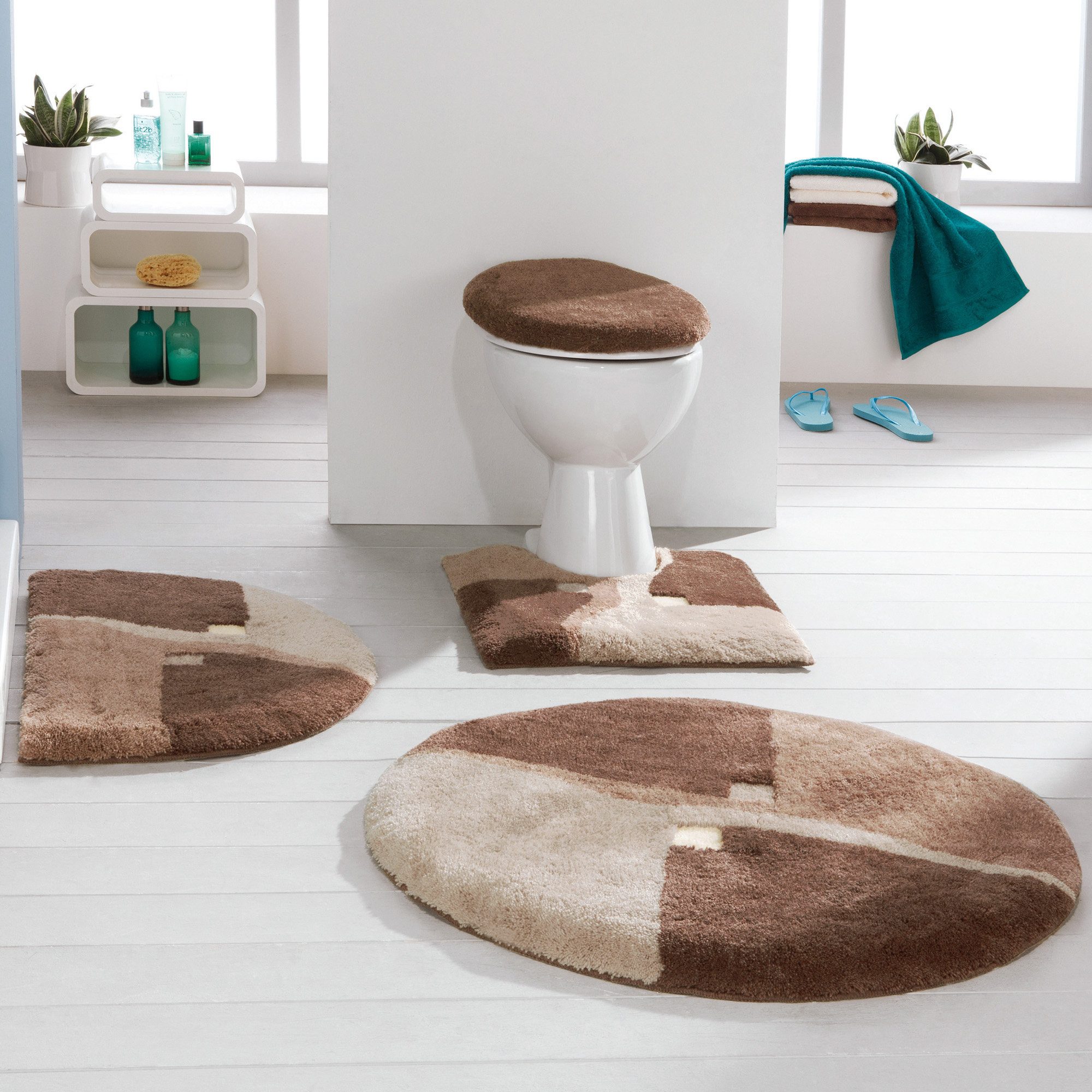 Erwin Müller Badematte Badematte "Athen", Höhe 20 mm, eckig, Grafik