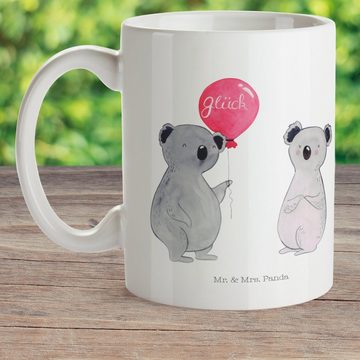 Mr. & Mrs. Panda Kinderbecher Koala Luftballon - Weiß - Geschenk, Kinder Tasse, Koalabär, Reisetass, Kunststoff, Kindergeschichten Motive