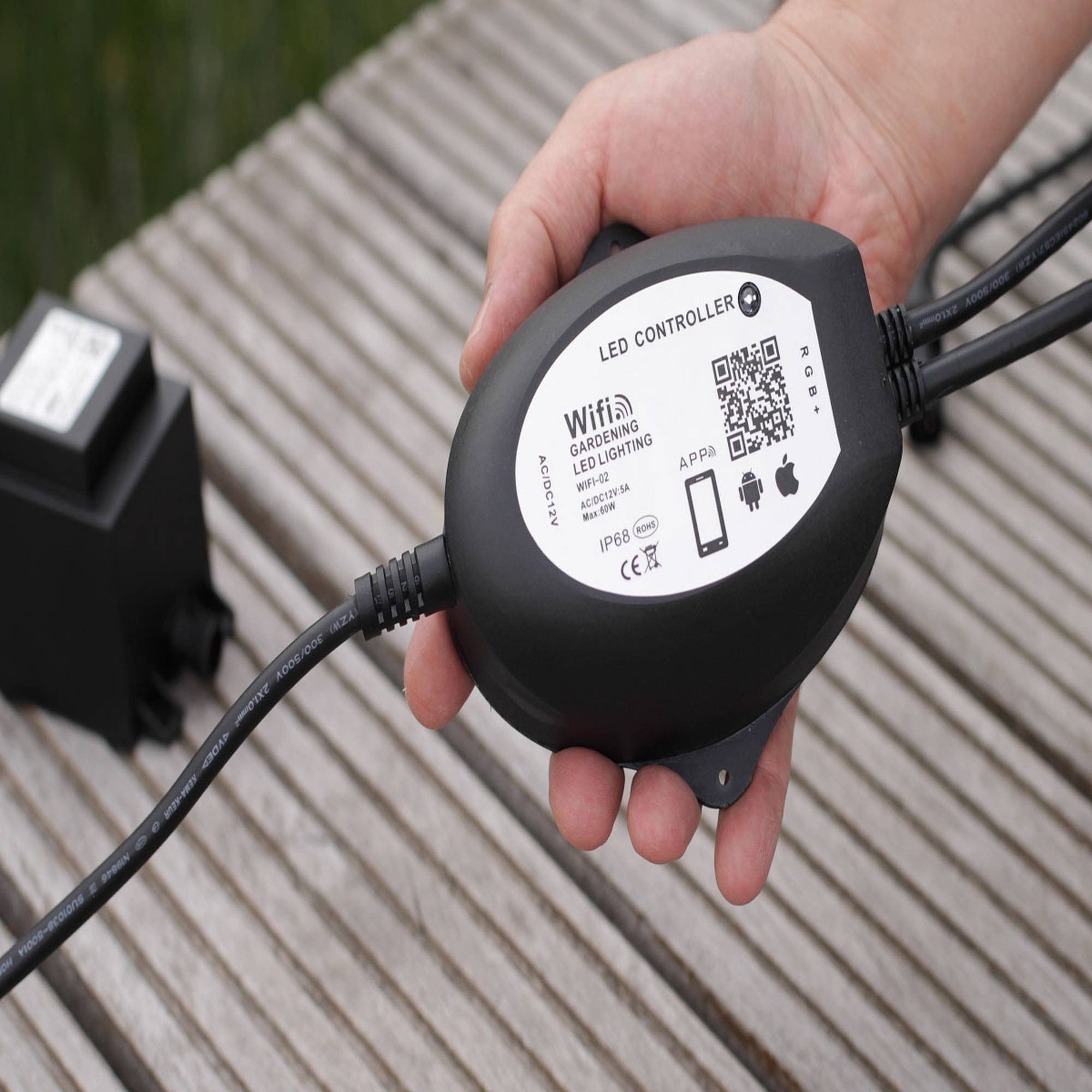 Heissner LED Gartenleuchte Heissner L552-00 Smart Light WiFi-RGB-Controller