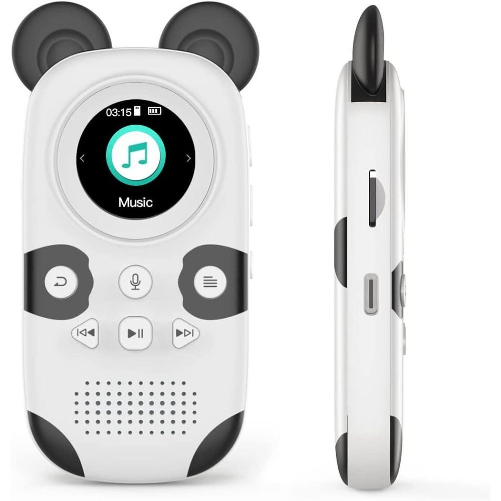 GelldG MP3-Player mit Lautsprecher für Kinder Cute Panda TFT-Bildschirm Radio