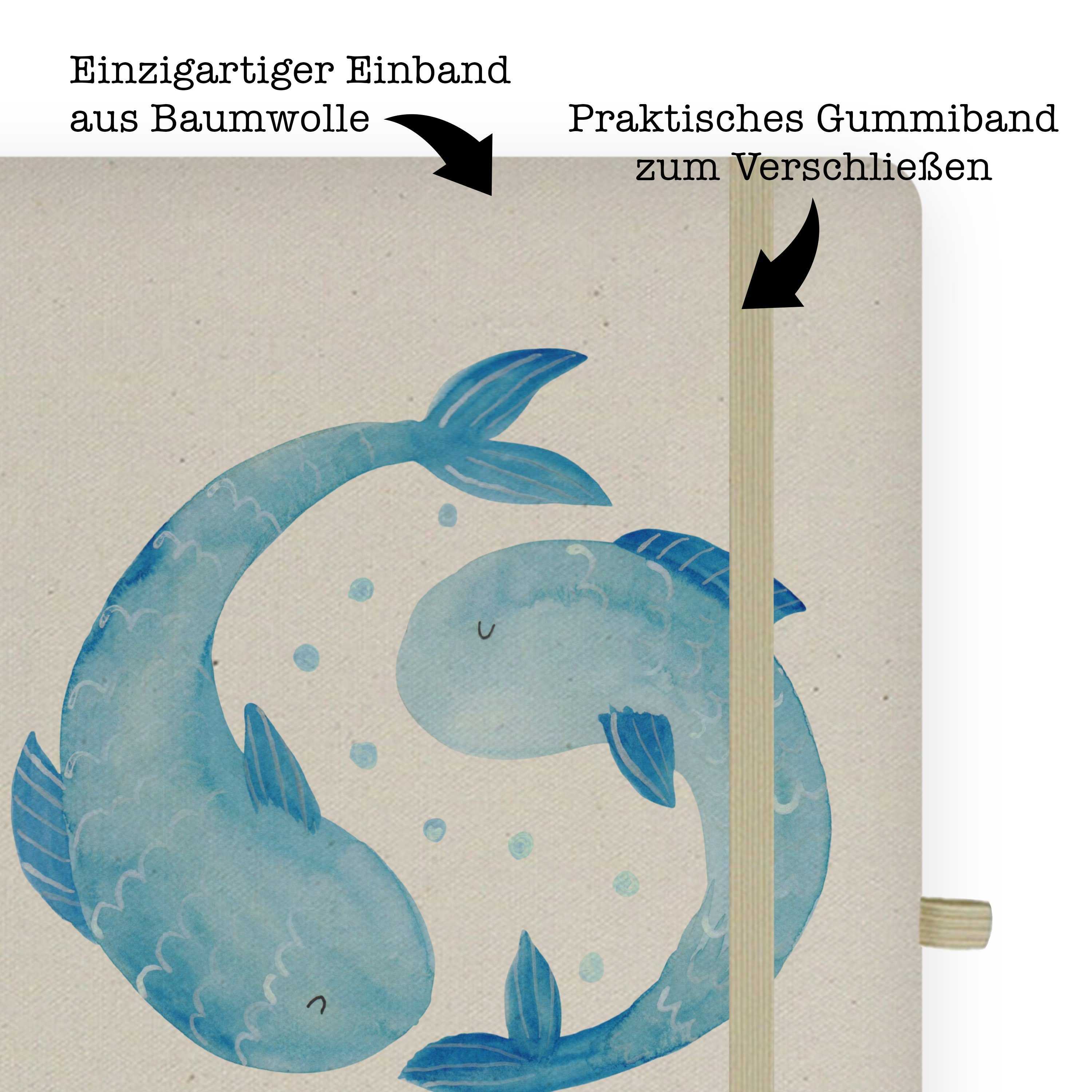 Adressbuch Notizbuch Mr. & Sternzeichen Mrs. Fische & Panda Schreibheft, - Transparent Mrs. Mr. Geschenk, Panda -