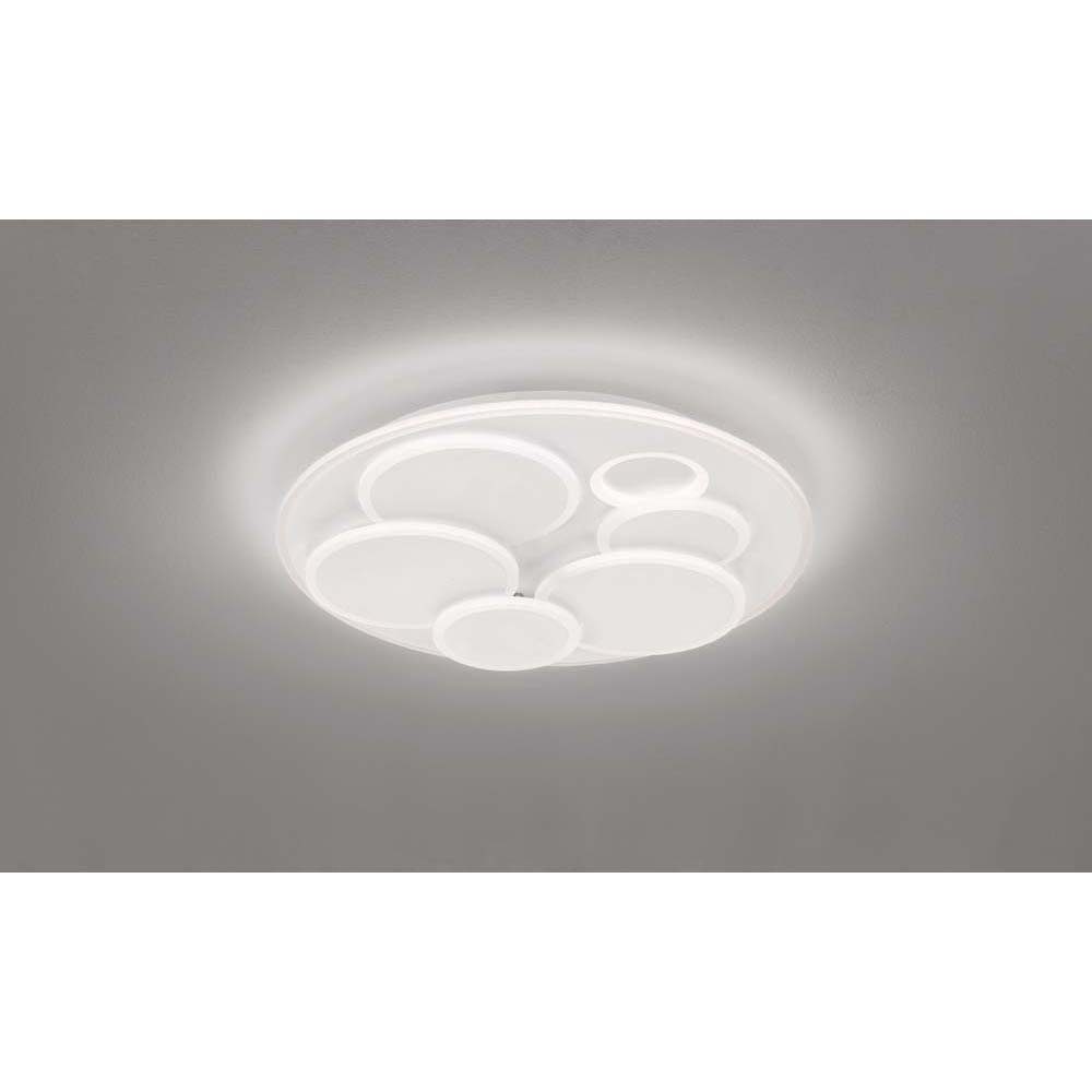 FISCHER & HONSEL LED Deckenleuchte, LED-Leuchtmittel fest verbaut, Kaltweiß, Warmweiß, Neutralweiß, Tageslichtweiß, Farbwechsel, Deckenleuchte Deckenlampe Fernbedienung dimmbar LED Tageslicht