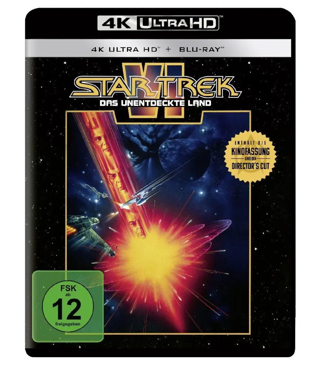 Blu-ray Star Trek VI: Das unentdeckte Land 4K, 1 UHD-Blu-ray + 1 Blu-ray