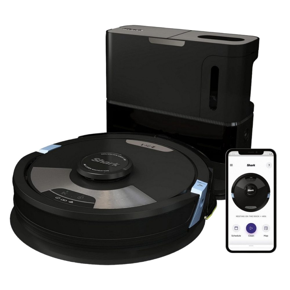 Shark Nass-Trocken-Saugroboter RV2600WSEU AI ULTRA - 2-in-1 Saugroboter - schwarz, beutellos
