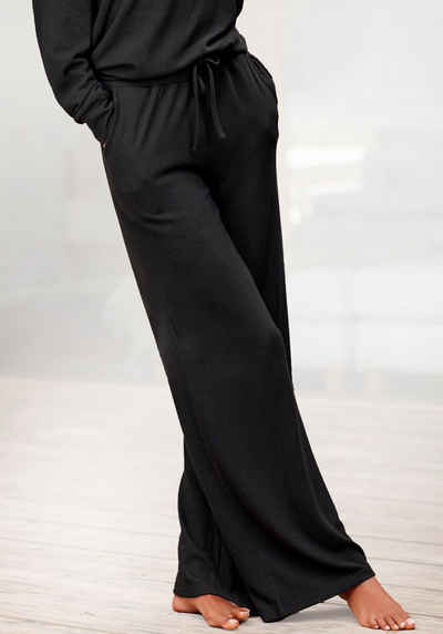 LASCANA Loungehose -Relaxhose mit weitem Bein, Loungewear