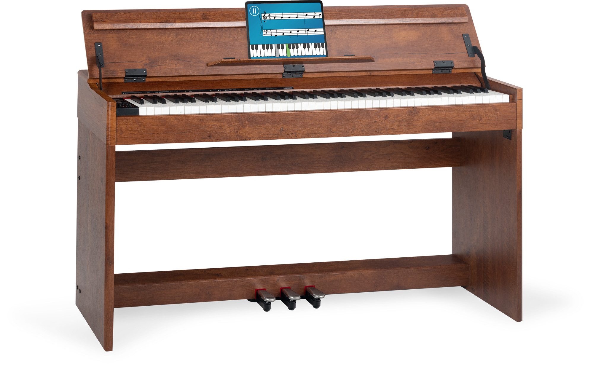 McGrey Digitalpiano DP-18 E-Piano - 88 gewichtete Tasten mit Hammermechanik, Klavier mit 128 Klänge und 600 Begleitrhythmen
