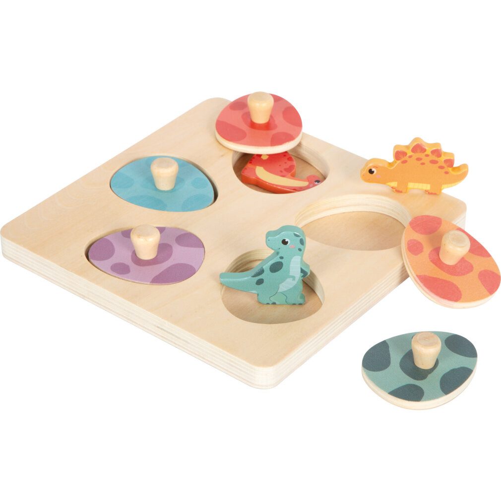 Small Foot Puzzle Setzpuzzle und Memo "Dino", Puzzleteile
