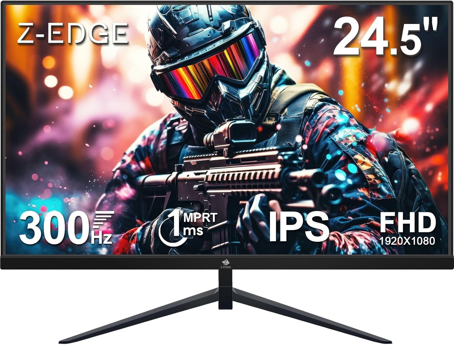 Z-EDGE 24.5" 300Hz (DP) IPS FHD LED 1ms 300cd/m² 16:9 Gaming-Monitor (62,2 cm/24.5 ", 1920 x 1080 px, Full HD, 1 ms Reaktionszeit, 300 Hz, IPS)