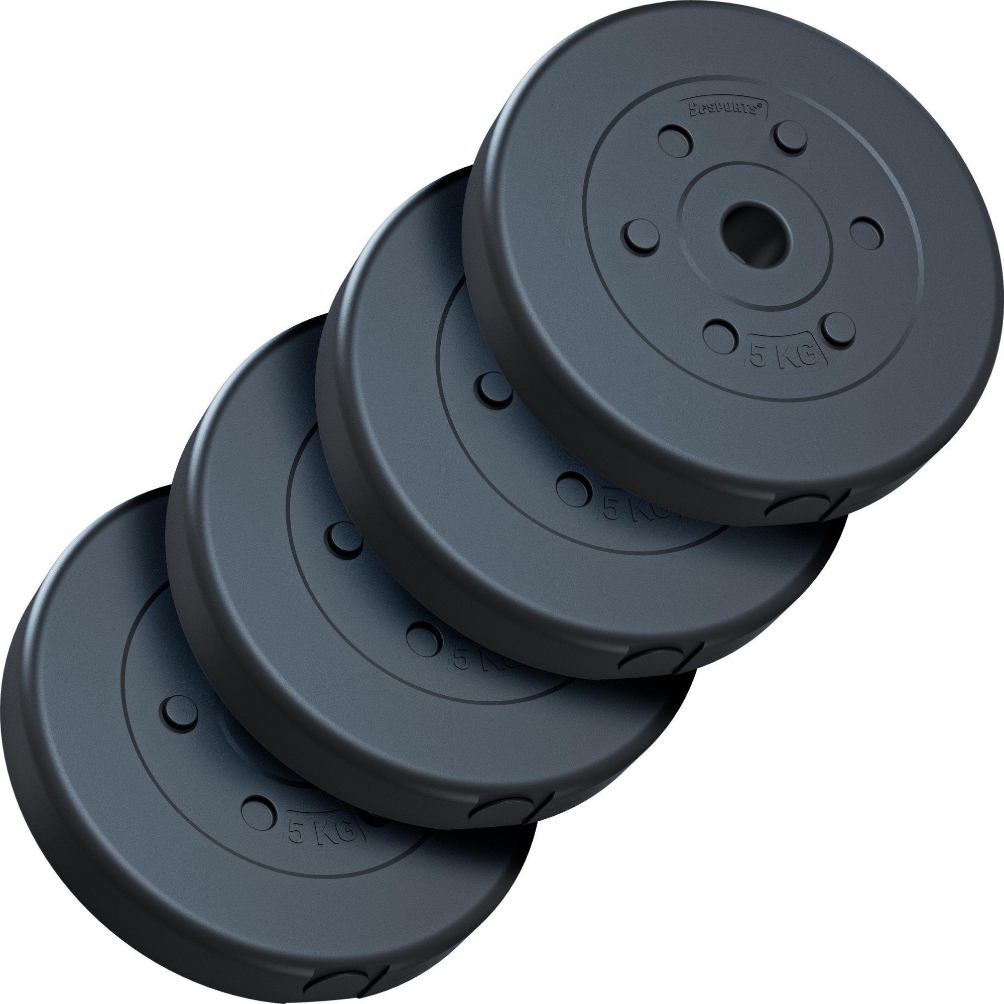 60kg mit ScSPORTS® Hantelstange Hantelset Langhantel Set 160cm Gewichten 30mm