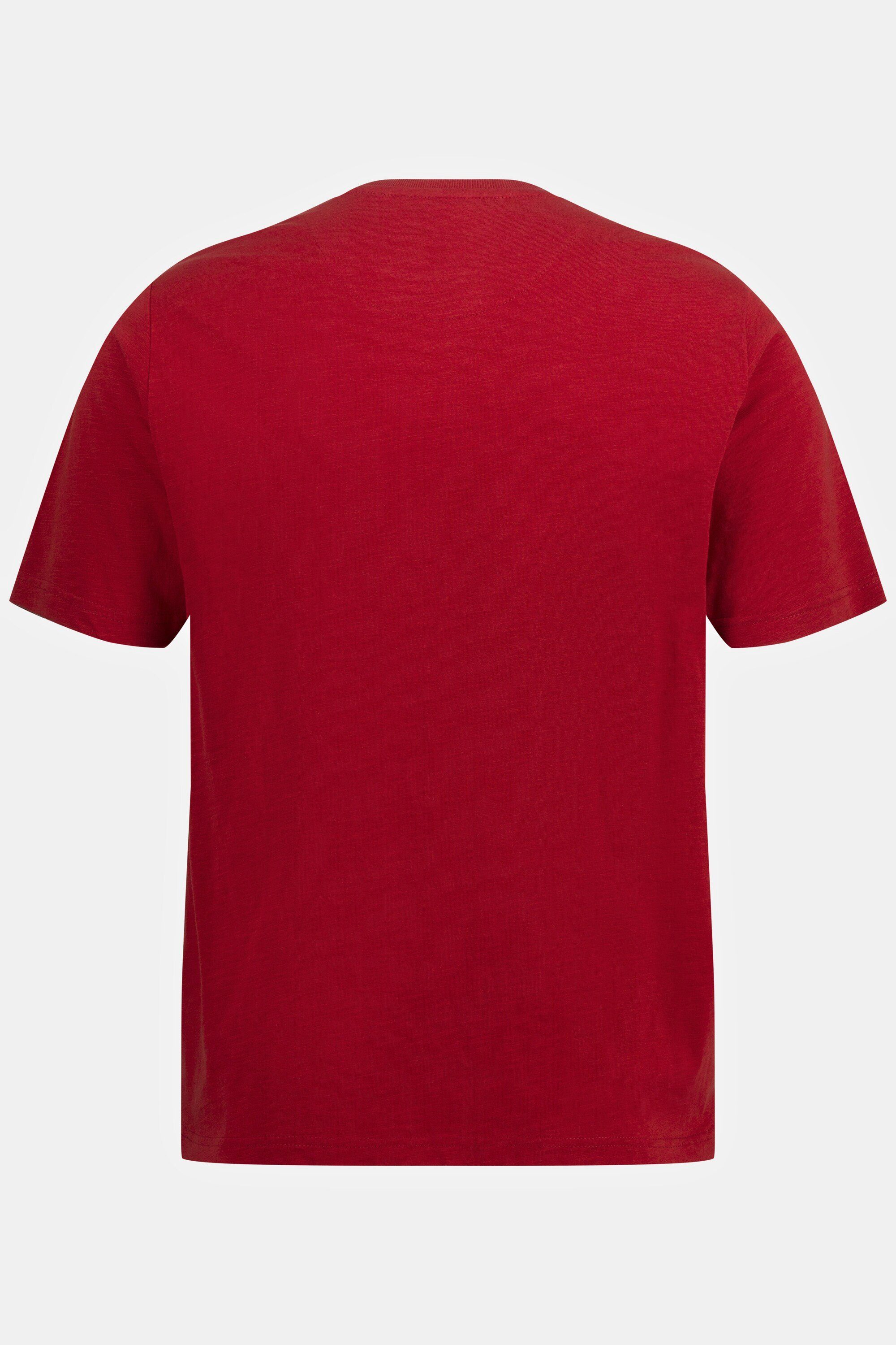 Print T-Shirt Halbarm T-Shirt Rundhals Crack JP1880 Flammjersey