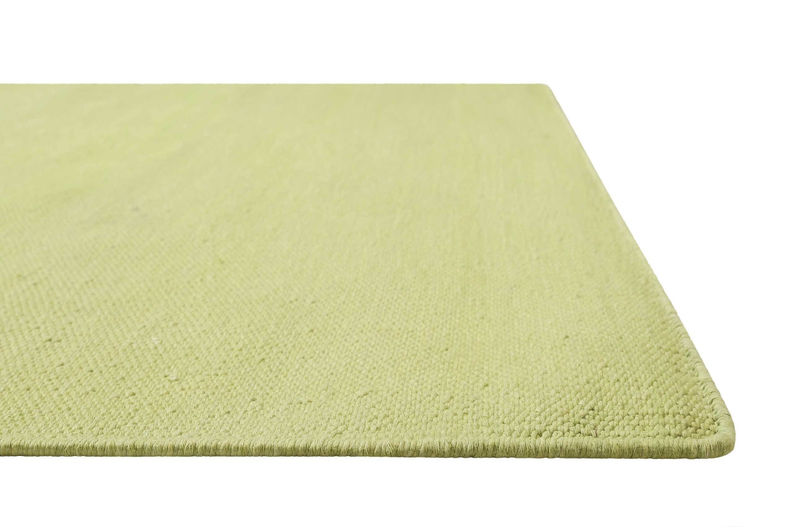 Nizza, m 5 mm, Green Höhe: Teppich Looop, 2x2,9 Wohn-Schlafzimmer, pflegeleicht, einfarbig, rechteckig, Baumwollteppich,