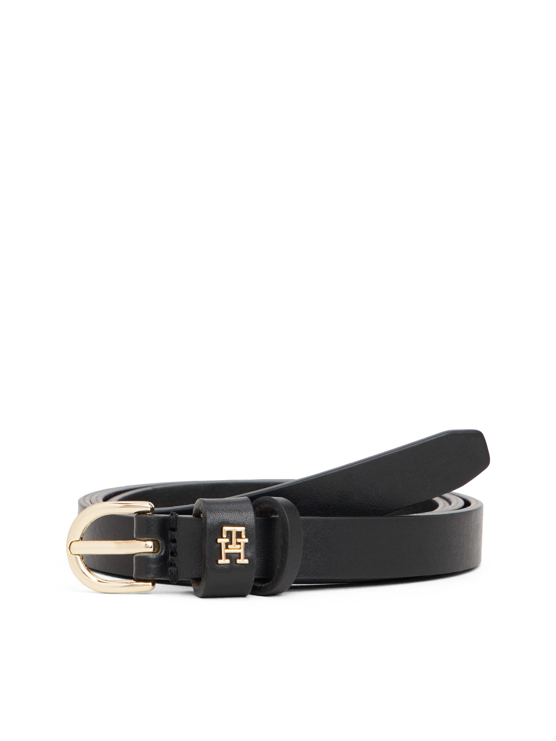 Tommy Hilfiger Ledergürtel ESSENTIAL EFFORTLESS GOLD 1,5 cm breit, ovale Ei günstig online kaufen