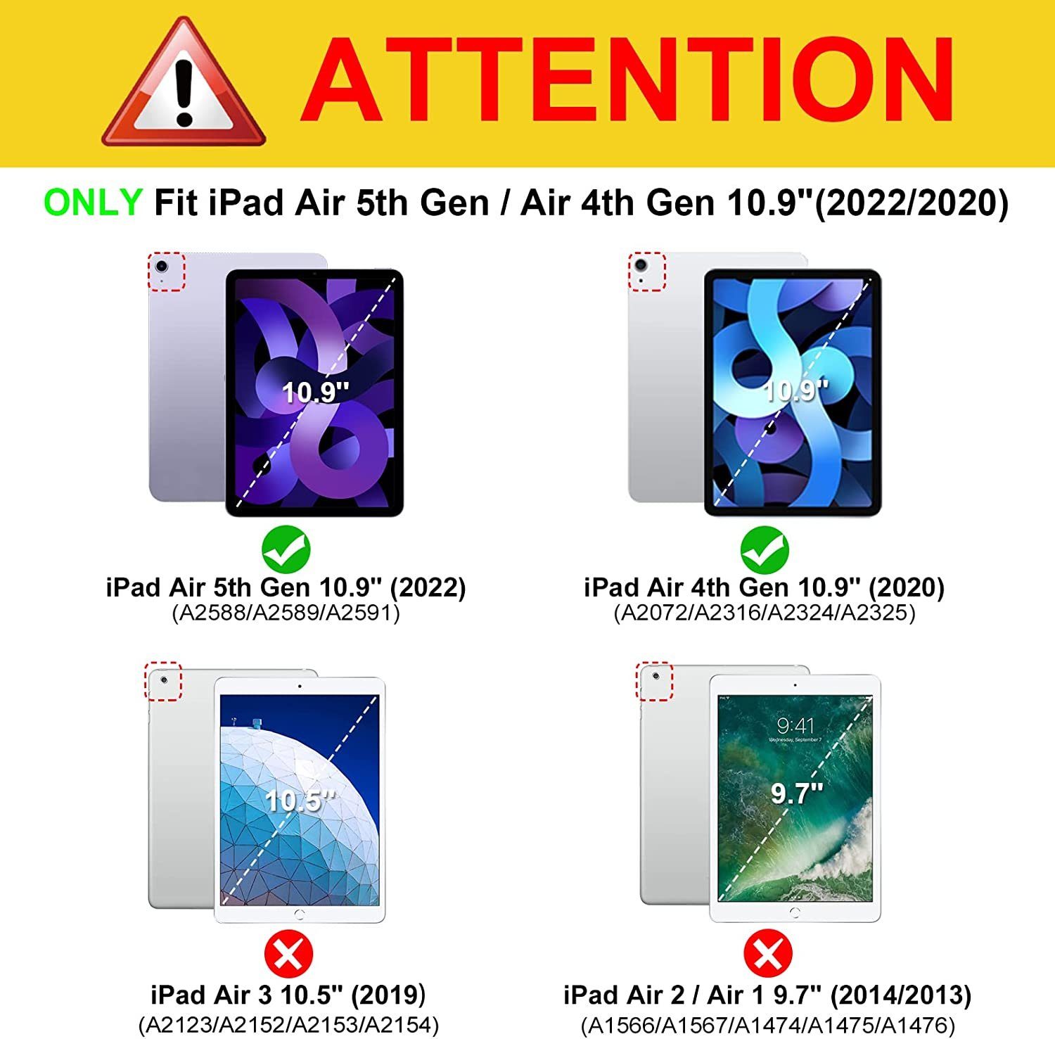 Fintie Tablet-Hülle mit Pencil Halter für iPad Air 10.5" 2019 (3. Gen)/iPad Pro 10.5" 2017, Ultradünn Hülle mit transparenter Rückseite Abdeckung, Auto Sleep/Wake