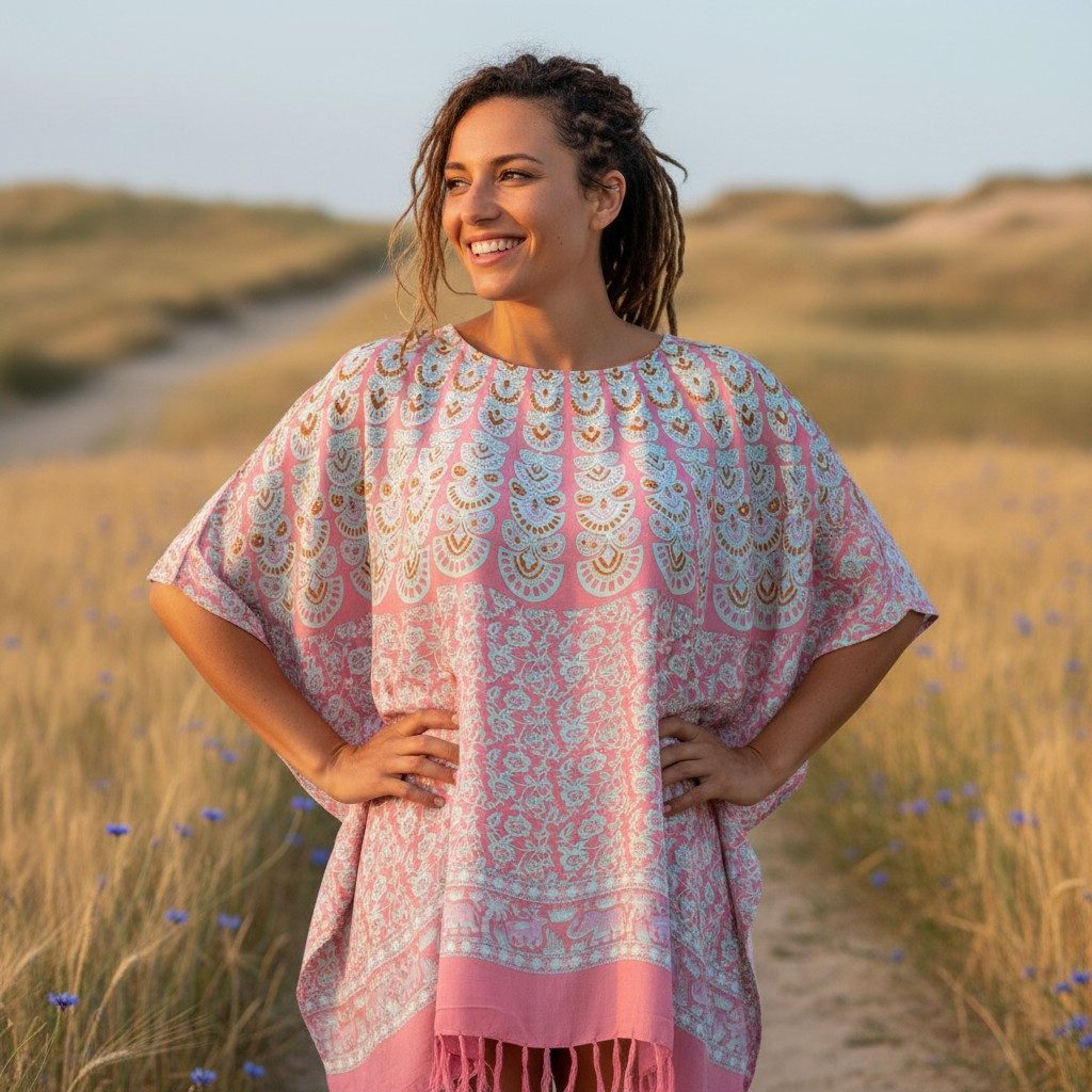 Guru-Shop Longbluse Kaftan, Ibiza-StyleTunika, Boho Bluse, Damen.. alternat günstig online kaufen