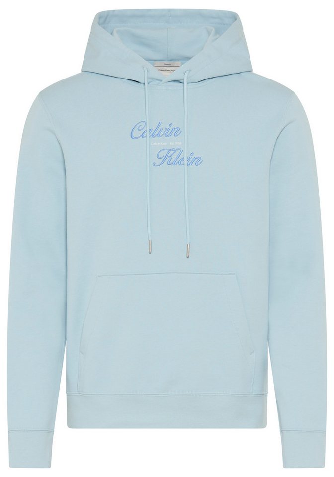 Calvin Klein Jeans Kapuzensweatshirt Stickerei, Regular Fit, reine Baumwolle