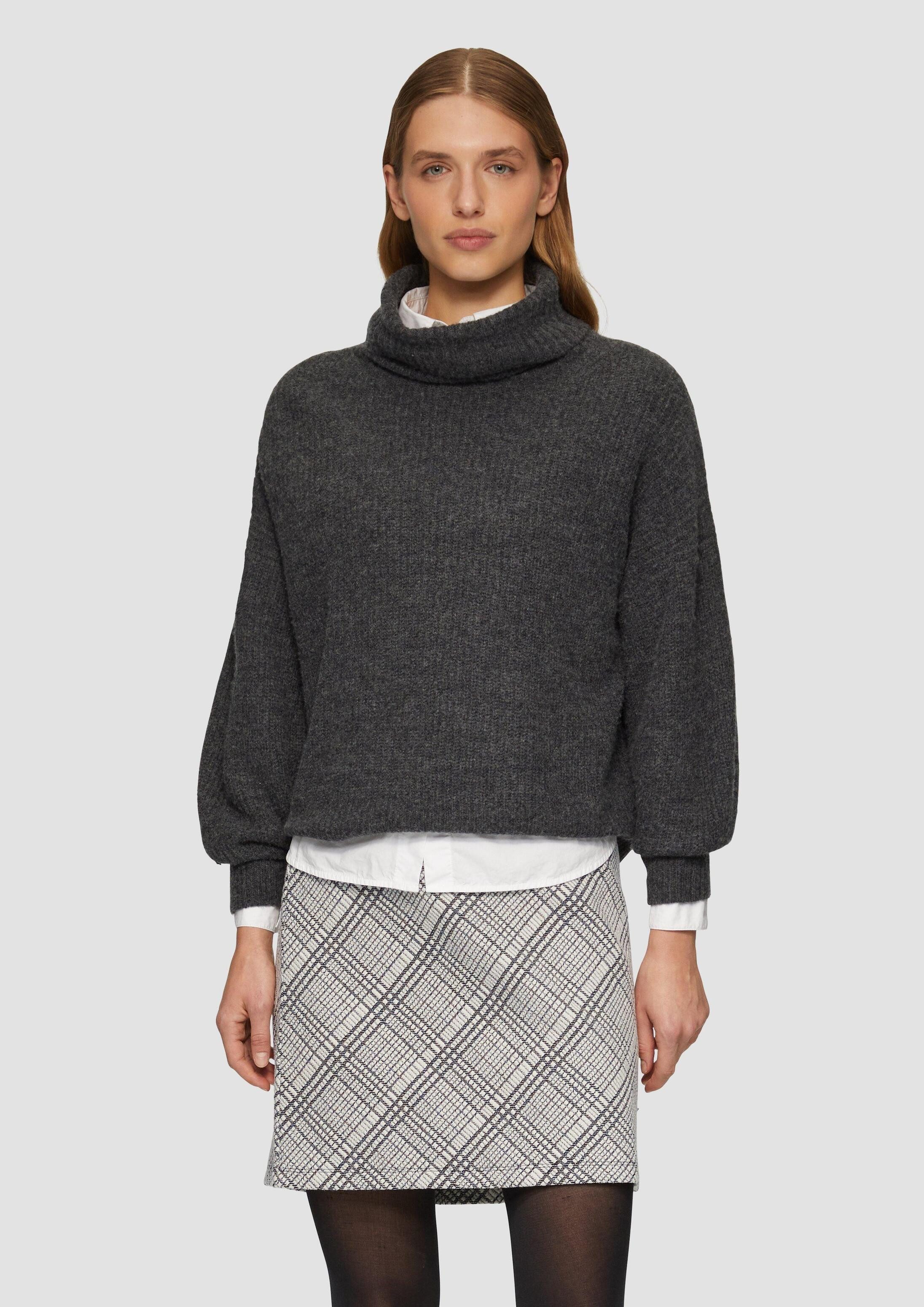 s.Oliver Minirock Rock Elastischer Jacquard-Rock aus Sweat