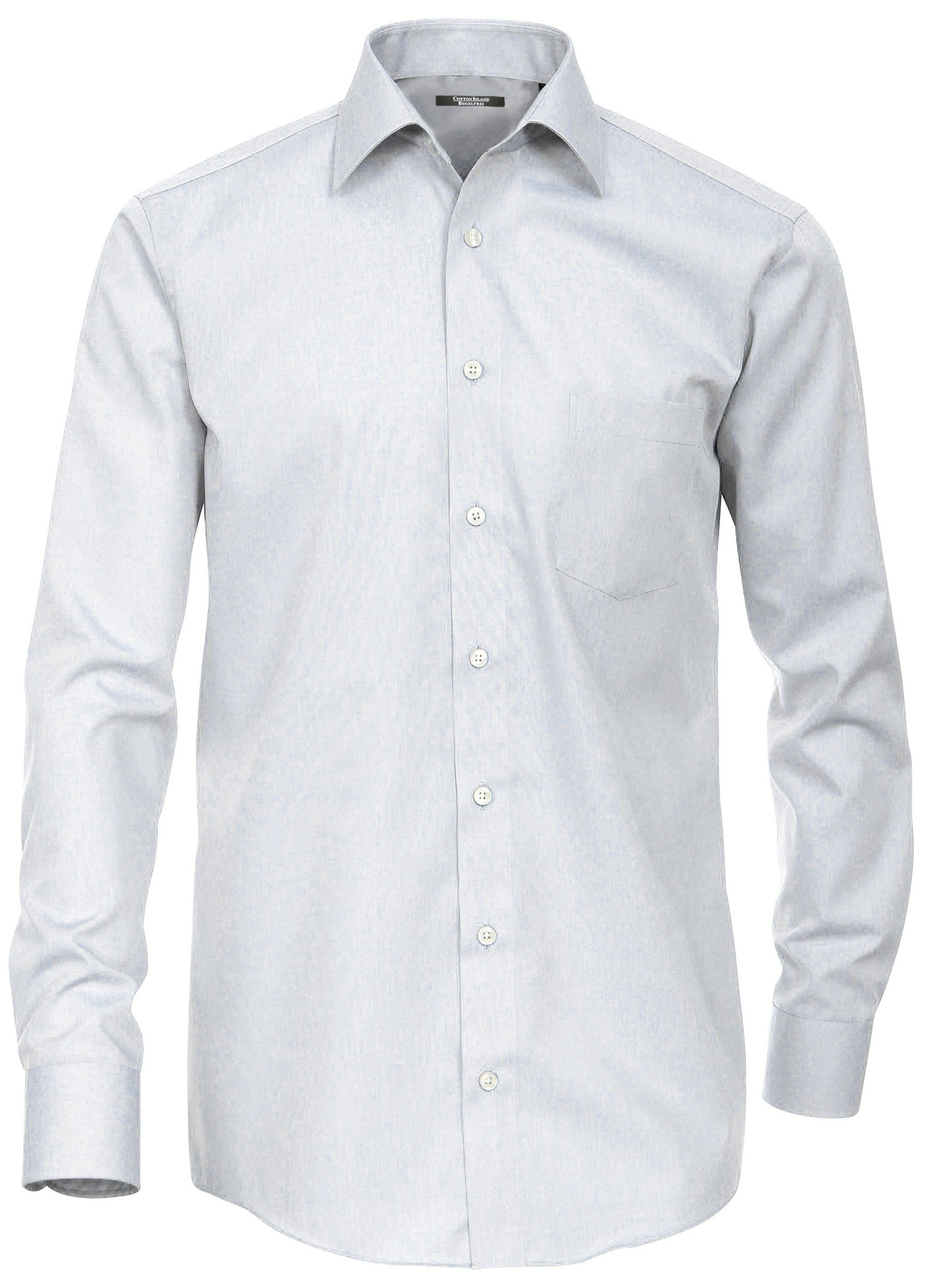 Cotton Island Langarmhemd Herren Langarm Hemd günstig online kaufen