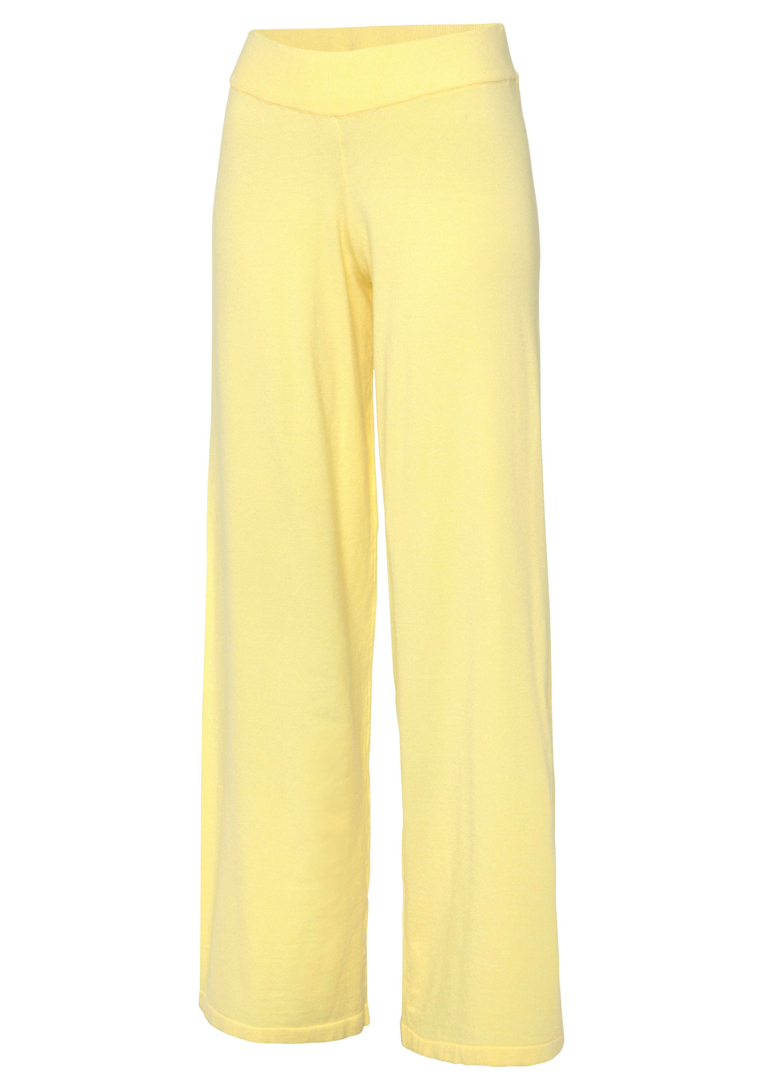 LASCANA Strickhose mit weitem Bein, Loungewear