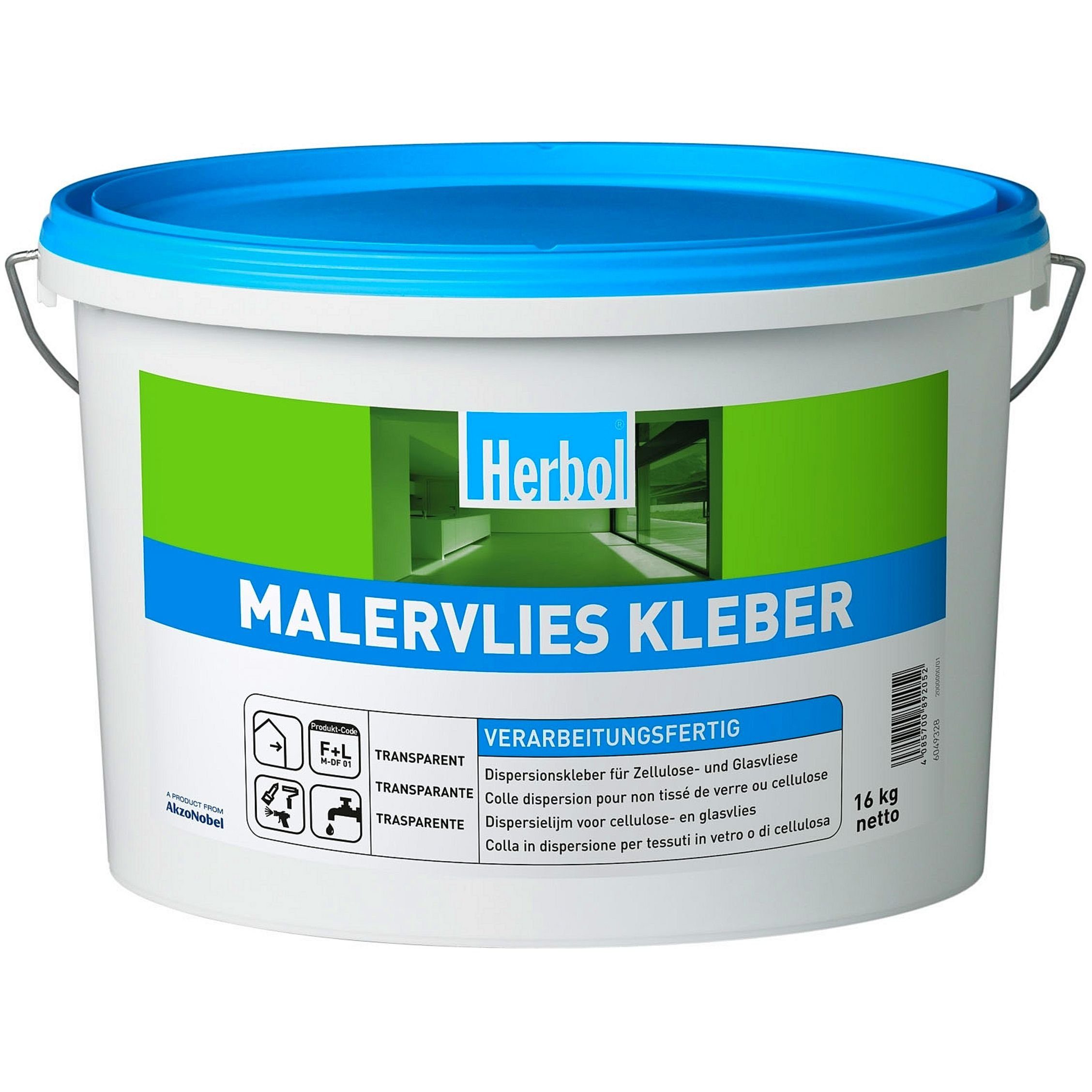 Herbol Tapetenkleber Herbol Lösemittelfrei Malervlies Kleber 16 kg Gebrauchsfertig