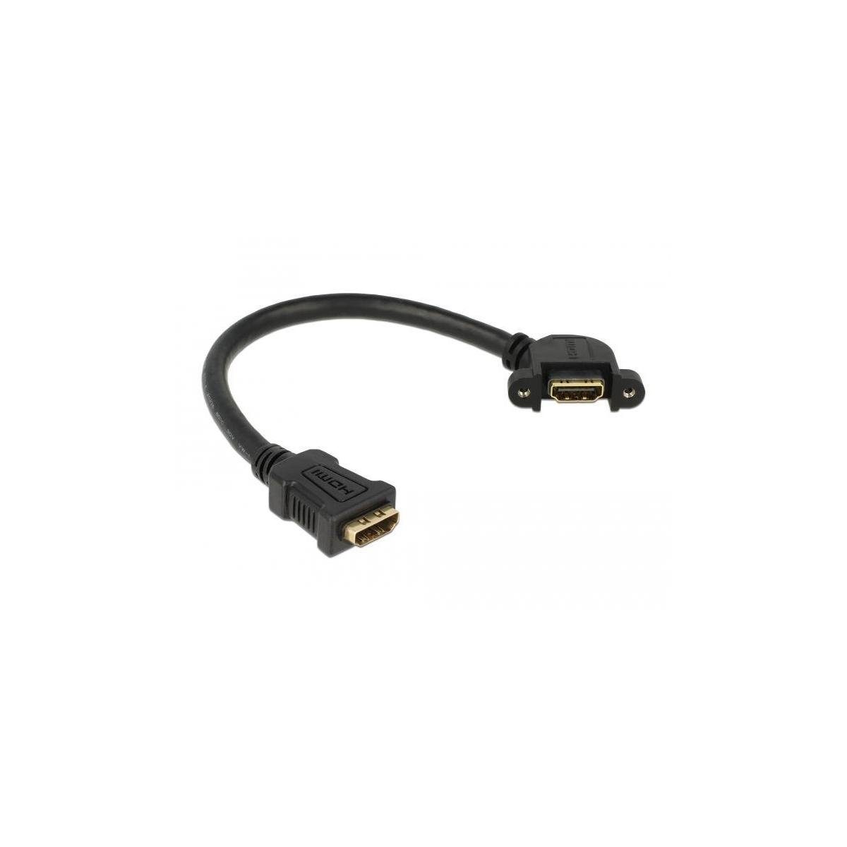 HDMI Kabel A HDMI Einbau HDMI, A > Buchse Buchse 110°... Delock Computer-Kabel, HDMI zum