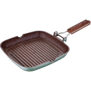 Bergner Bratpfanne Bergner Grillpfanne quadratisch Antihaft Induktion Aluminium 24 cm