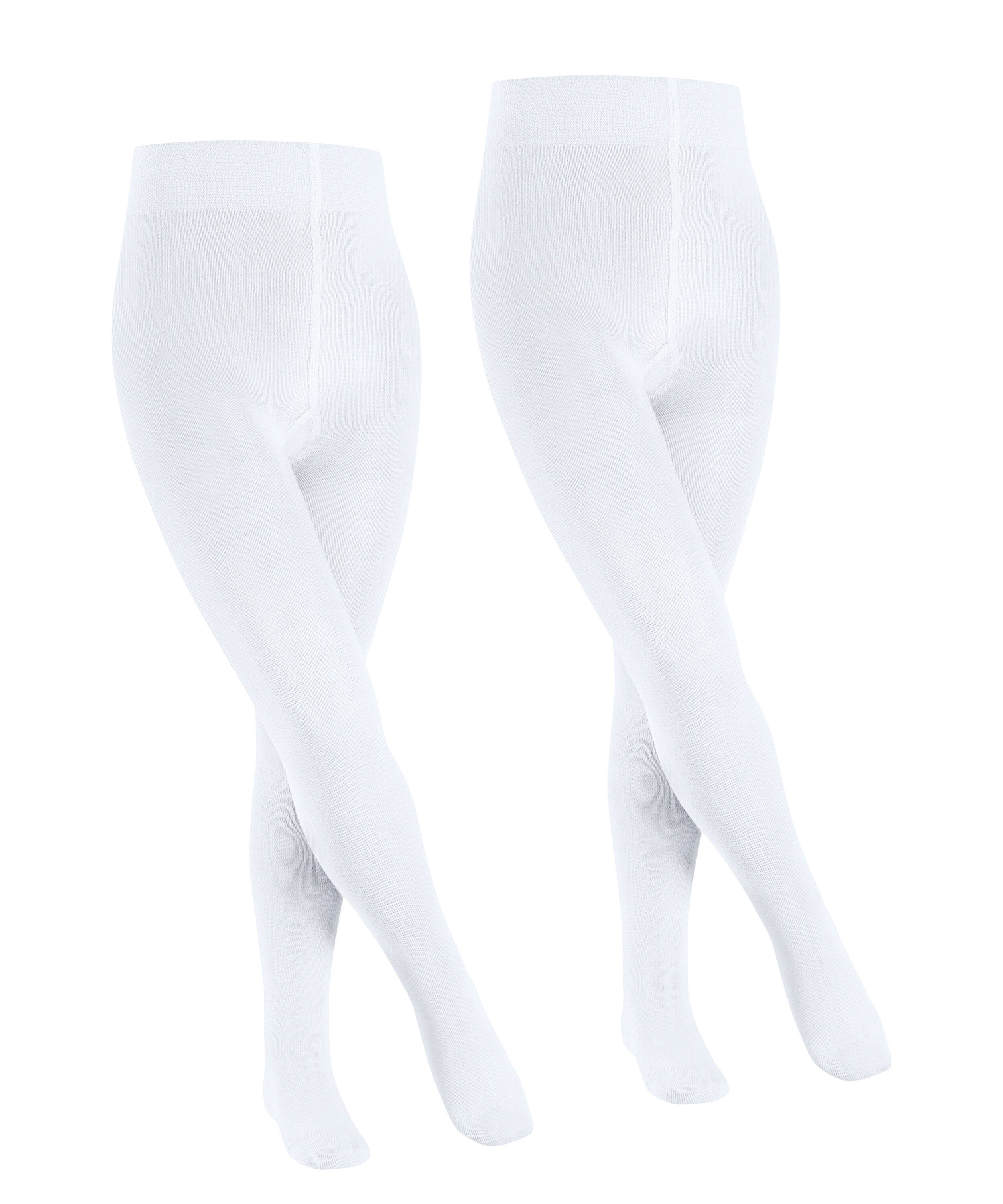 FALKE Strickstrumpfhose Family 2-Pack (2 St) mit nachhaltiger Baumwolle white (2000) | Strickstrumpfhosen