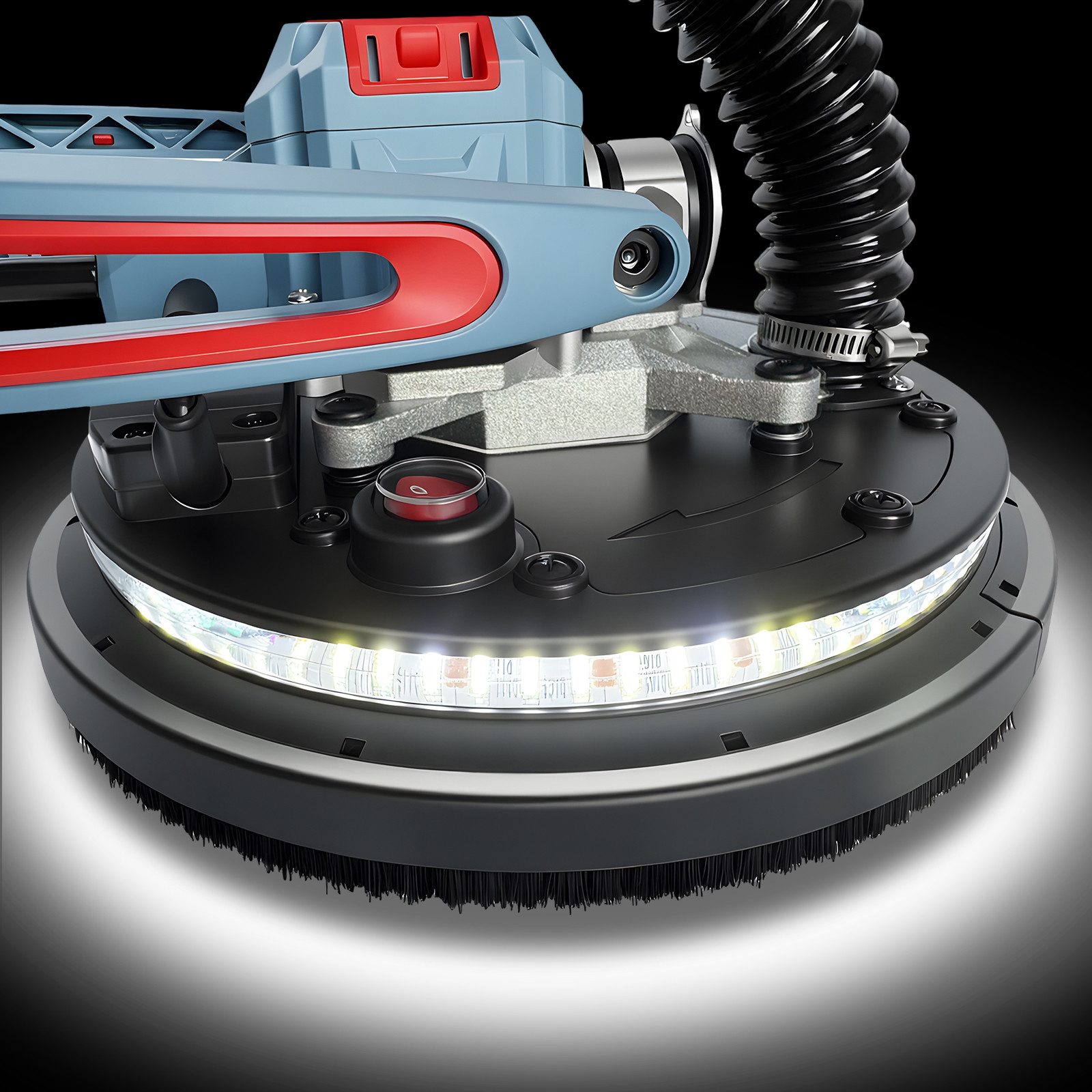 Fanzwork Trockenbauschleifer Deckenschleifer Langhalsschleifer mit Bürstenlosem EC-Motor 900W, Länge bis 1,9m